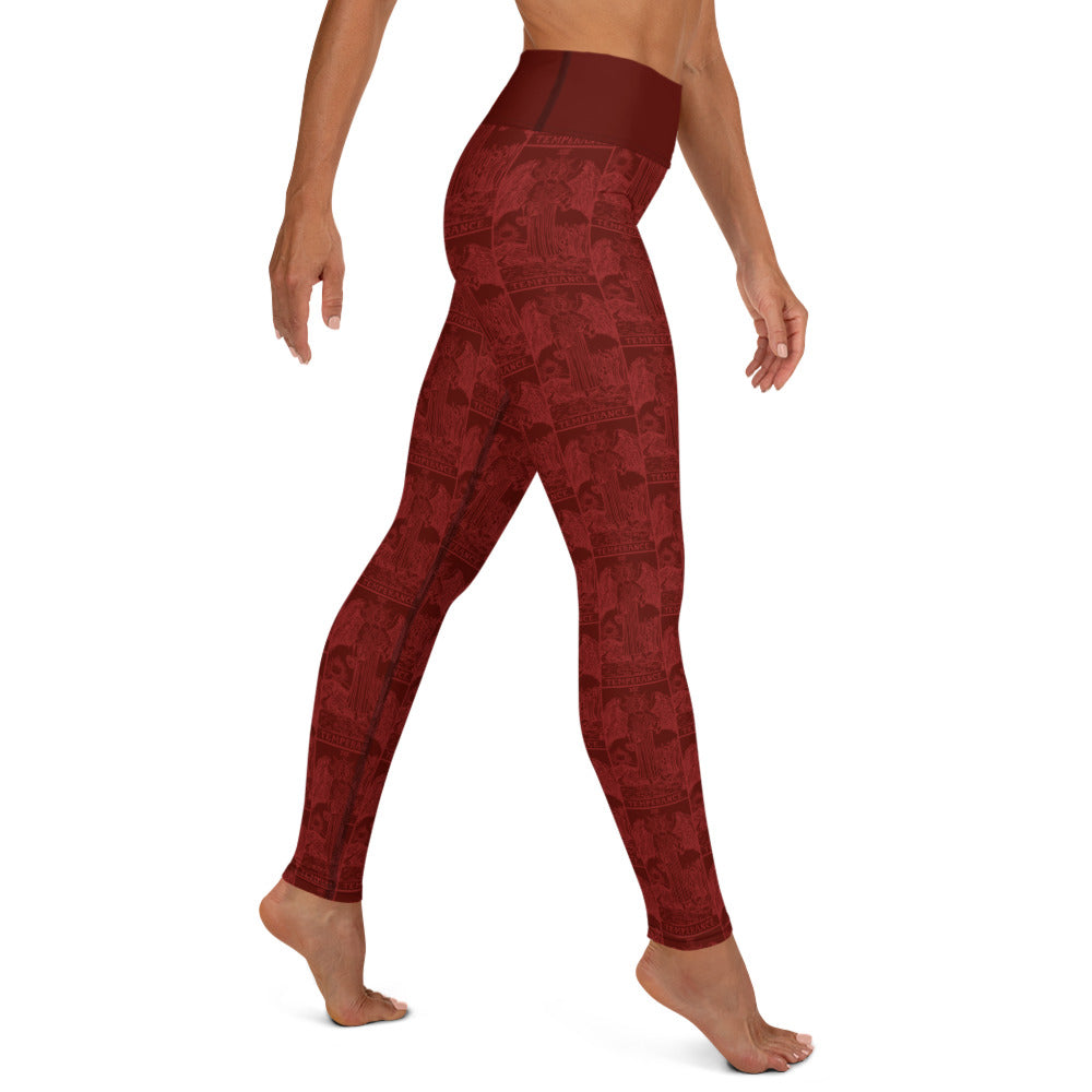 Temperance Tarot Card Yoga Leggings