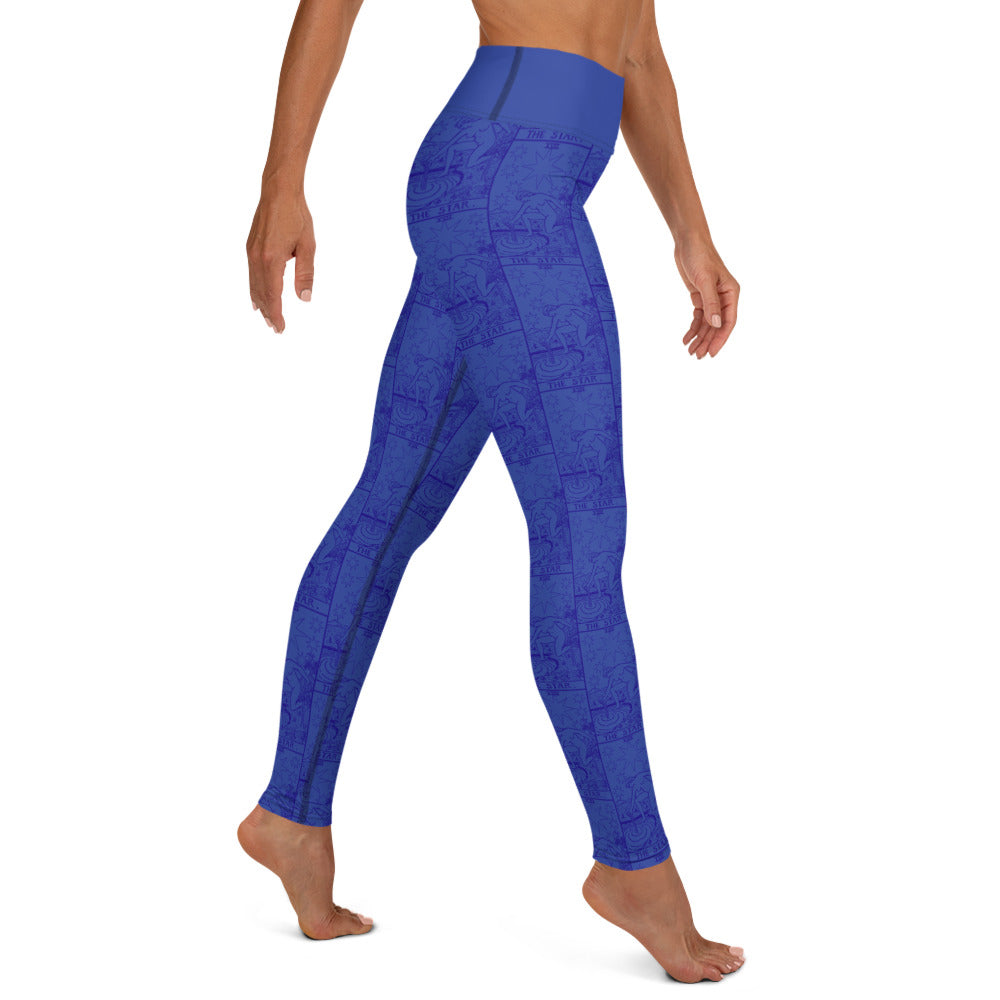 The Star Tarot Card Yoga Leggings