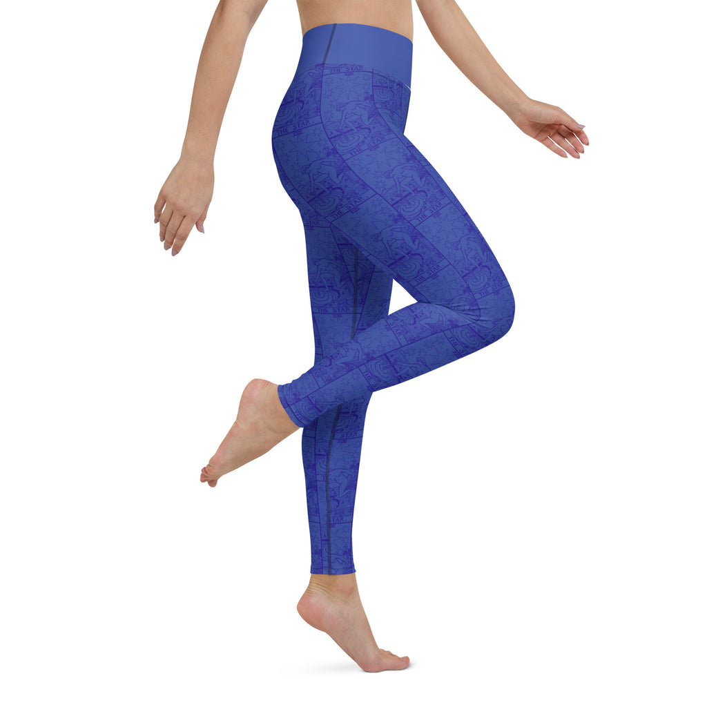 The Star Tarot Card Yoga Leggings