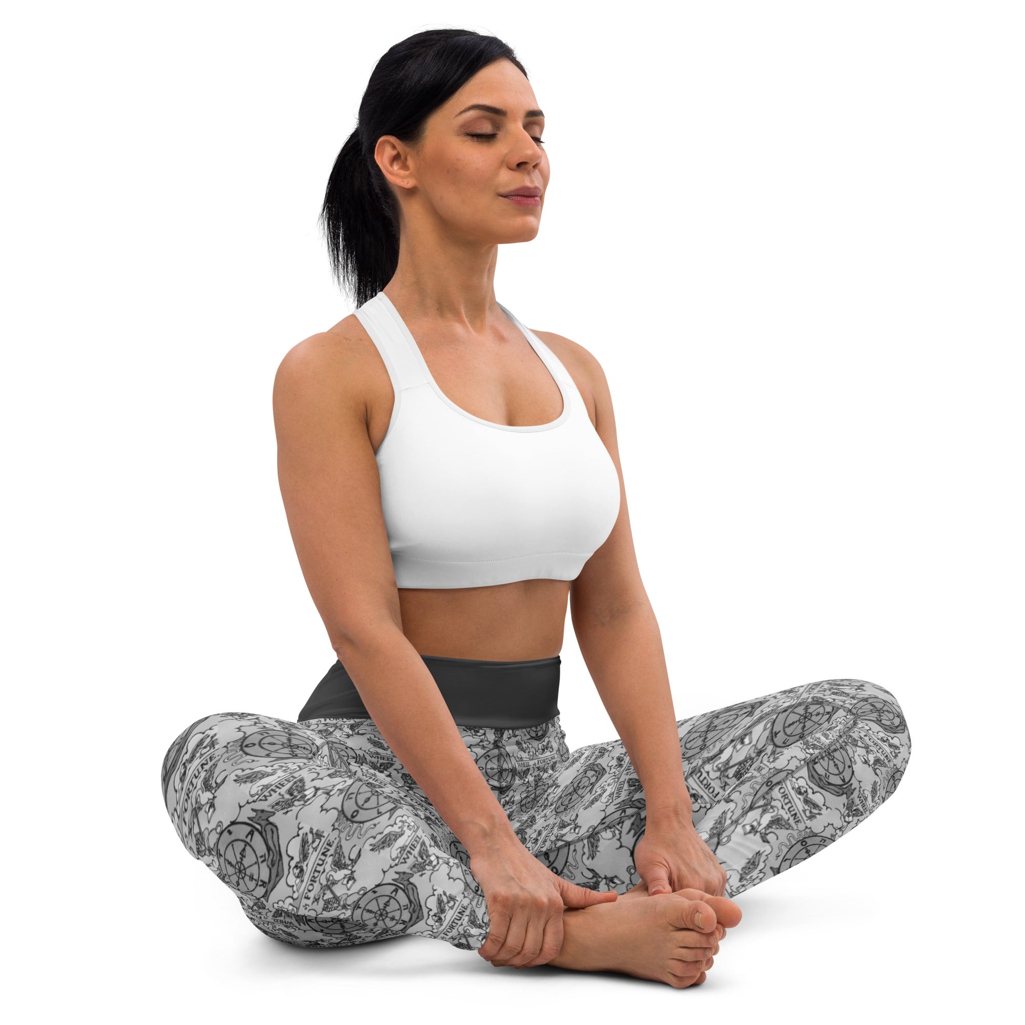 Wheel of Fortune Tarot Card Yoga Leggings