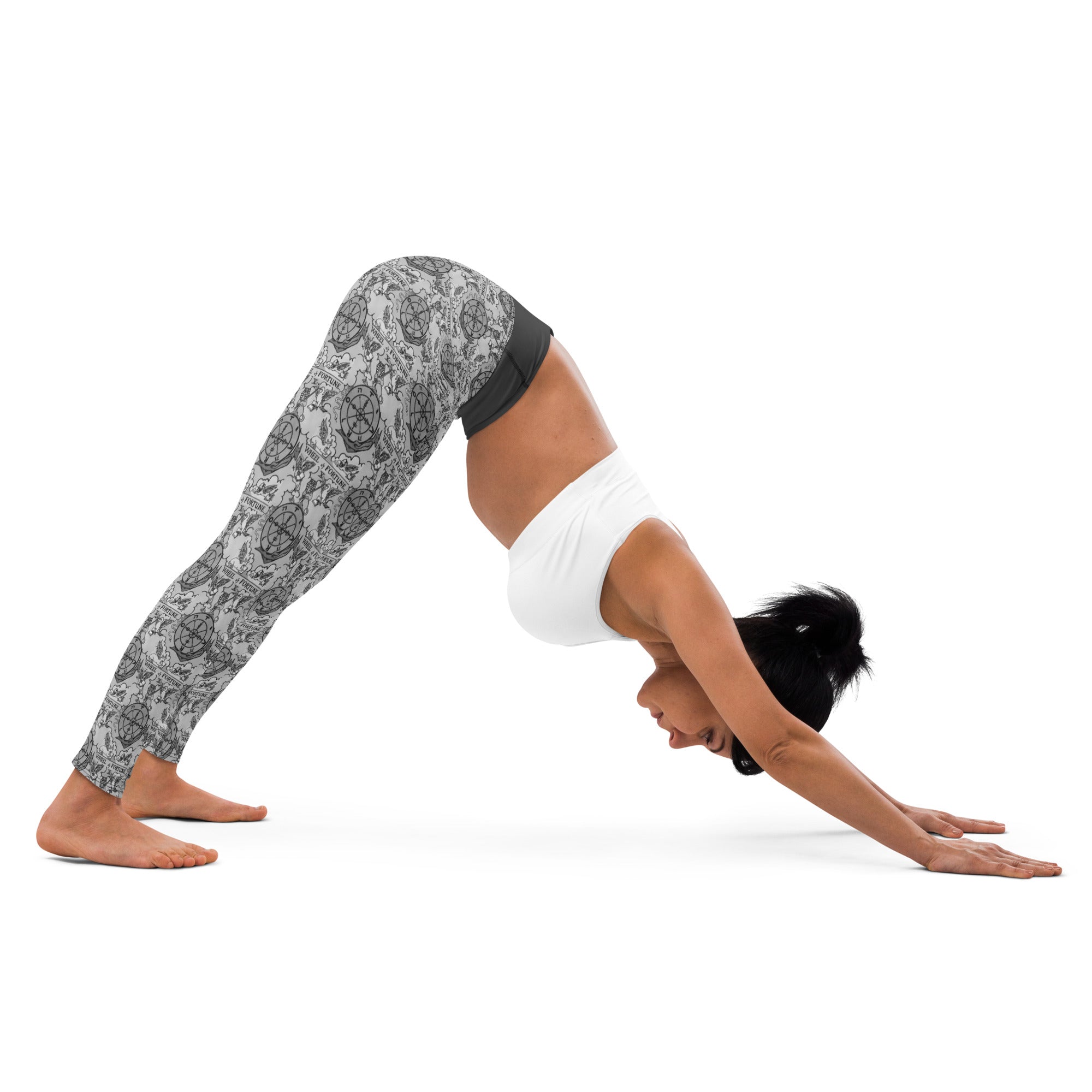 Wheel of Fortune Tarot Card Yoga Leggings