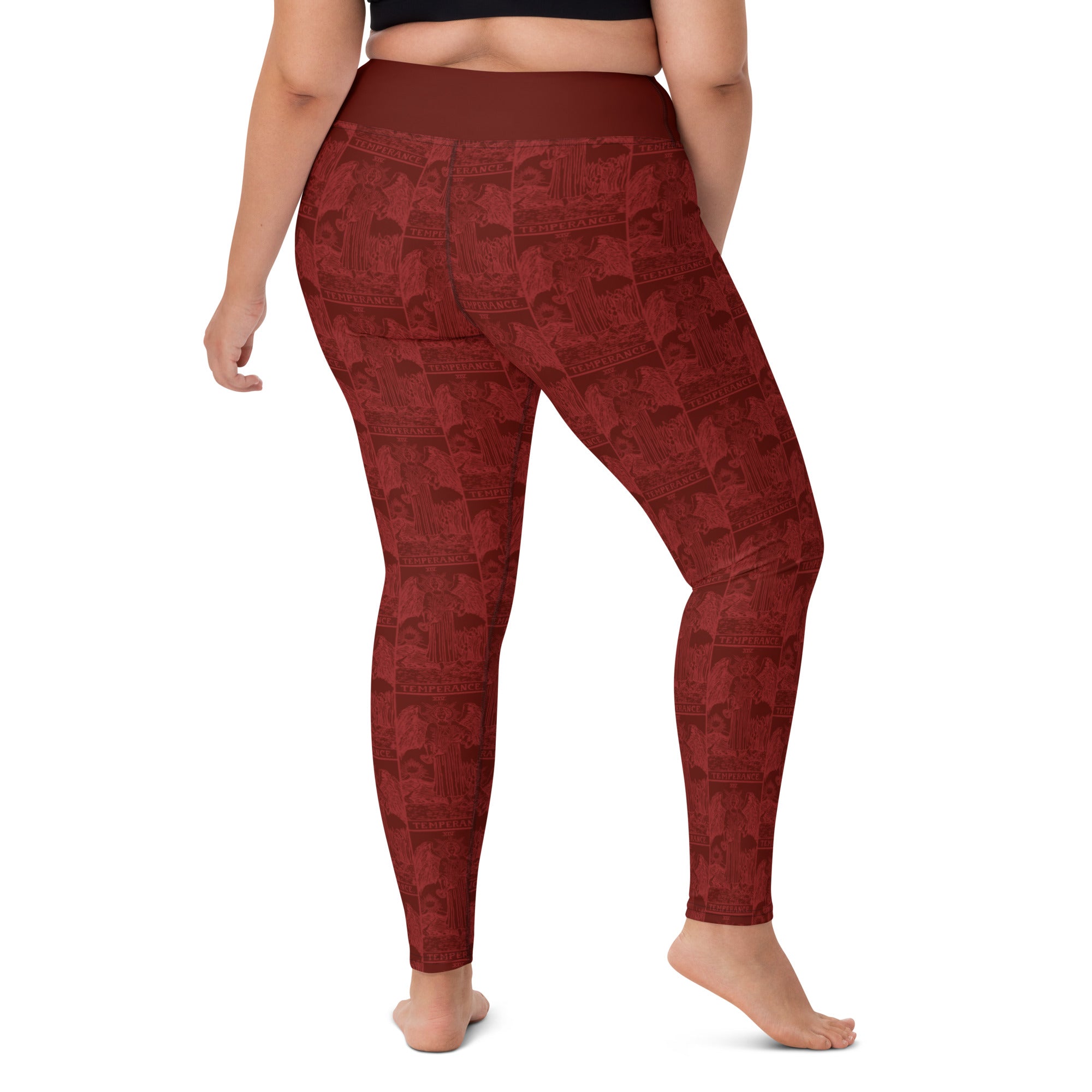 Temperance Tarot Card Yoga Leggings