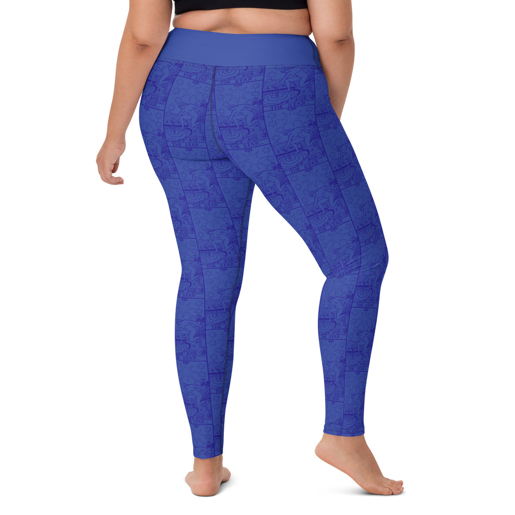 The Star Tarot Card Yoga Leggings