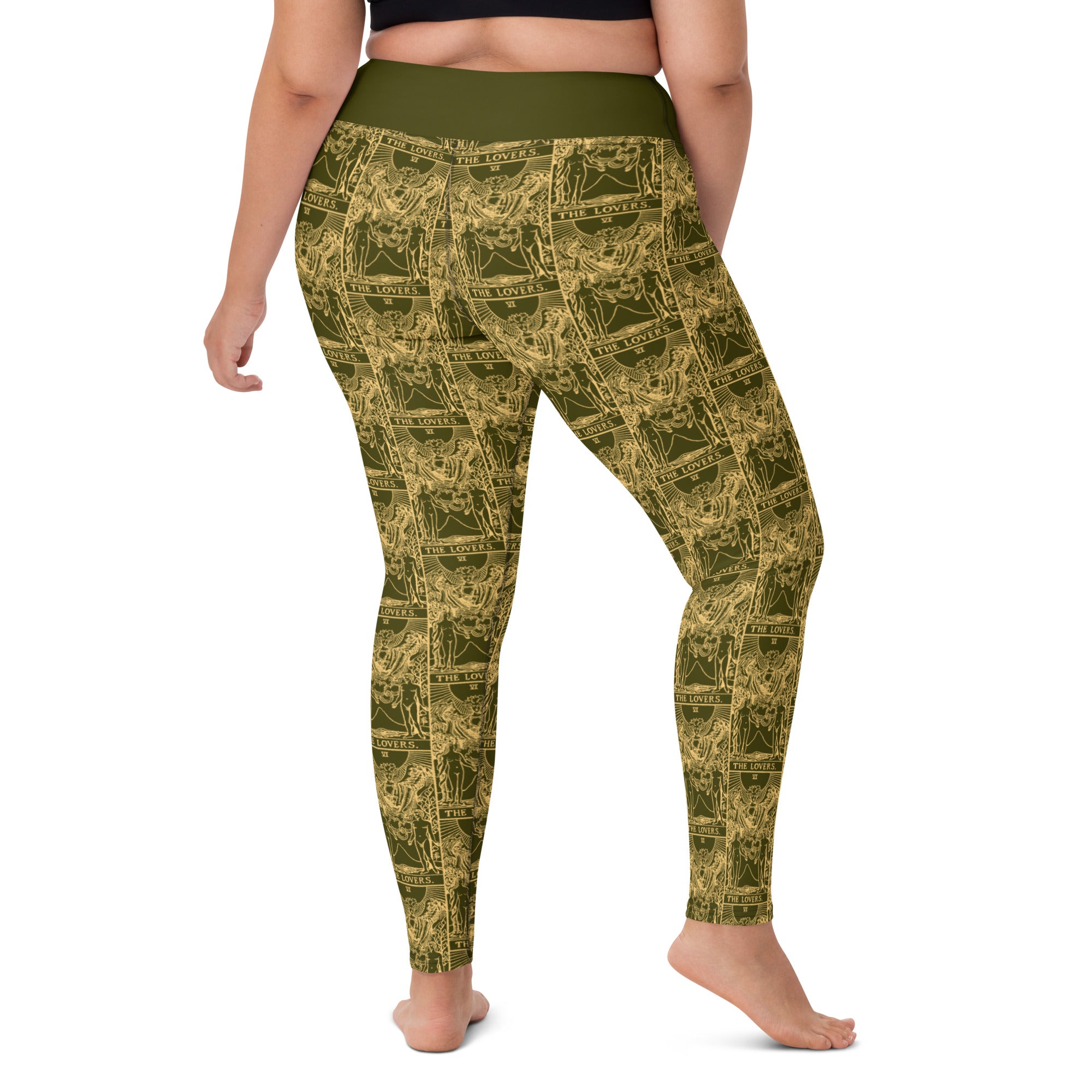 The Lovers Tarot Card Yoga Leggings