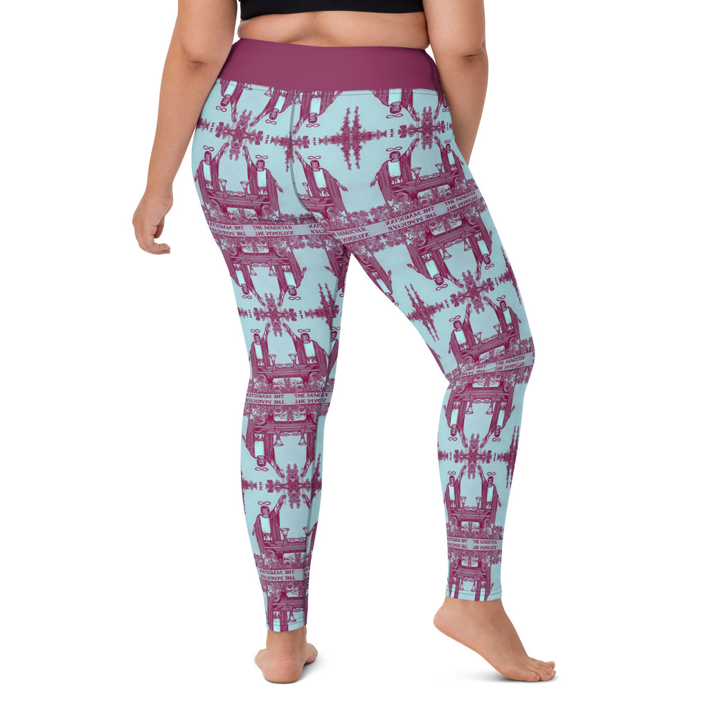 The Magician Tarot Card Yoga Leggings