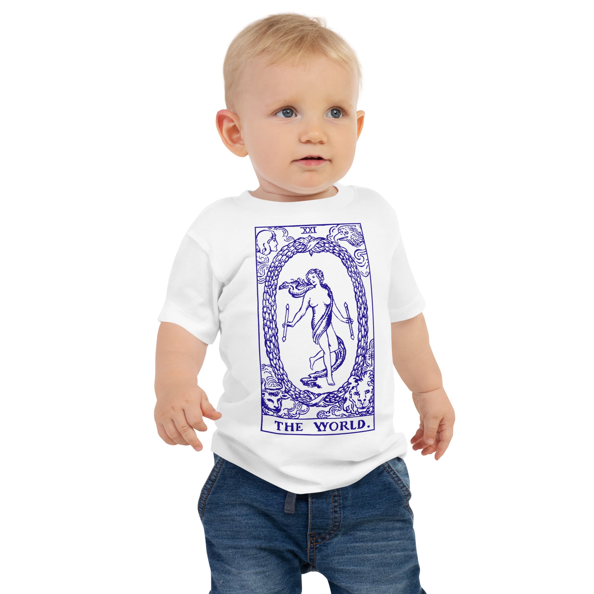 The World Tarot Card Tee for Babies