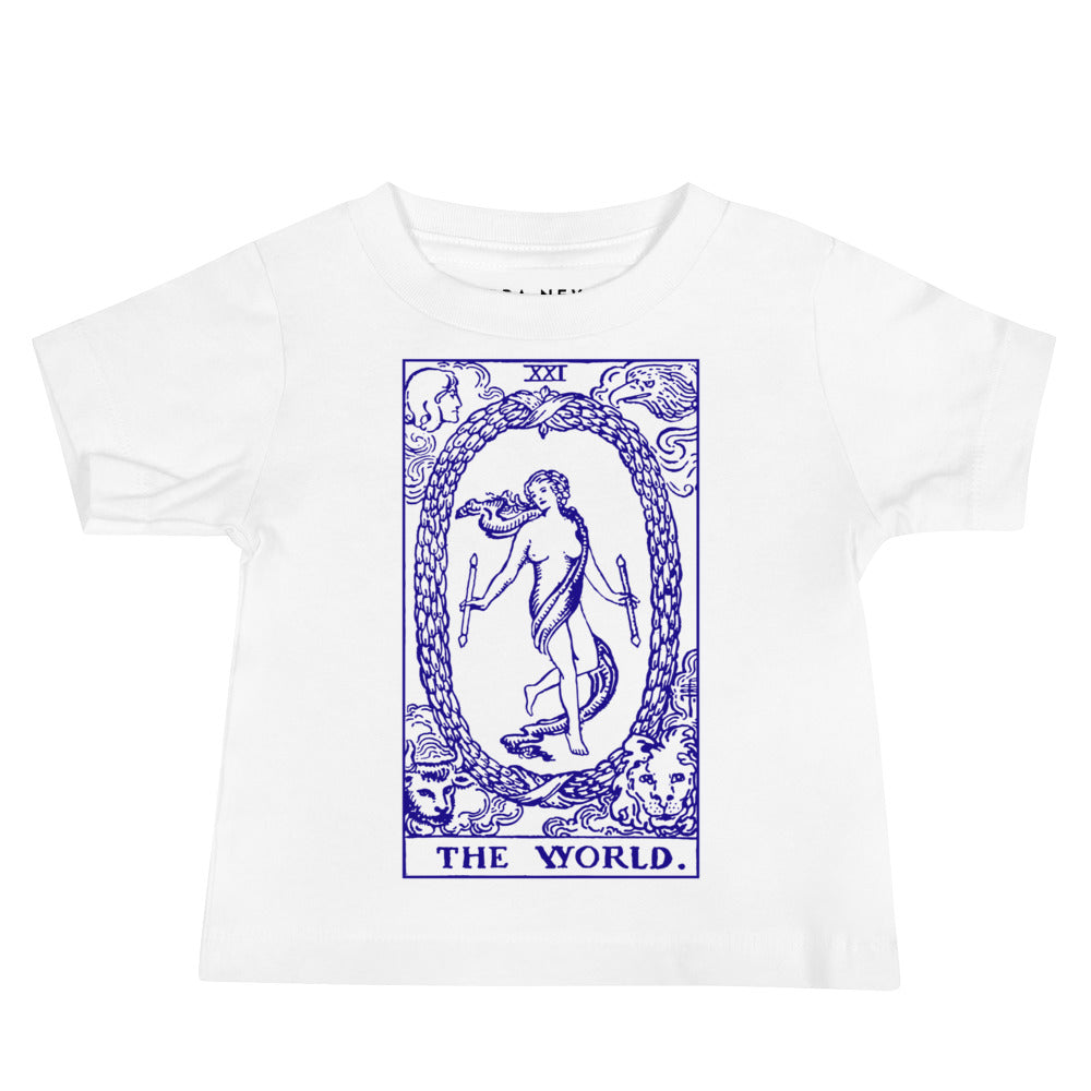 The World Tarot Card Tee for Babies