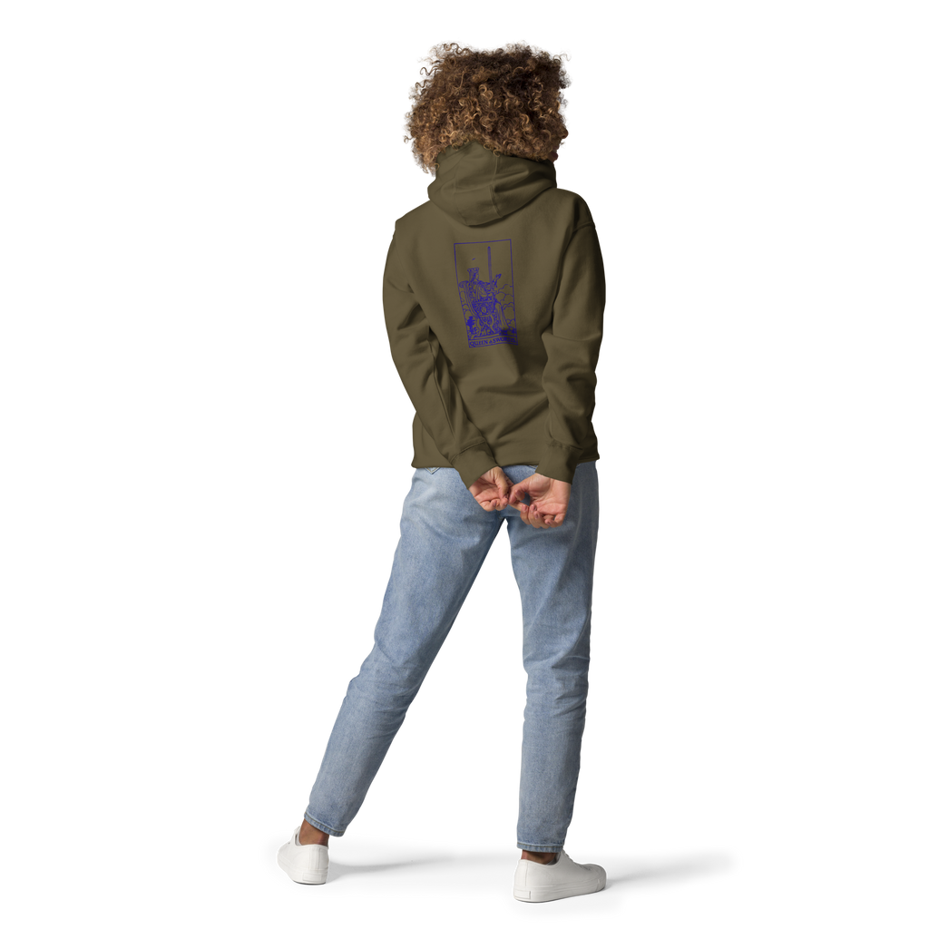 Queen of Swords Tarot Card Unisex Hoodie