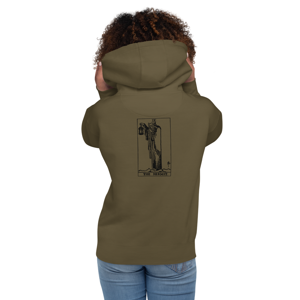 The Hermit Tarot Card Unisex Hoodie