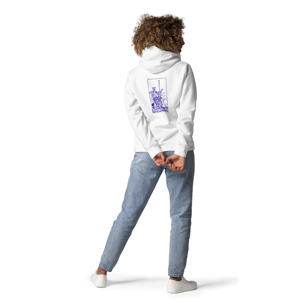 Queen of Swords Tarot Card Unisex Hoodie