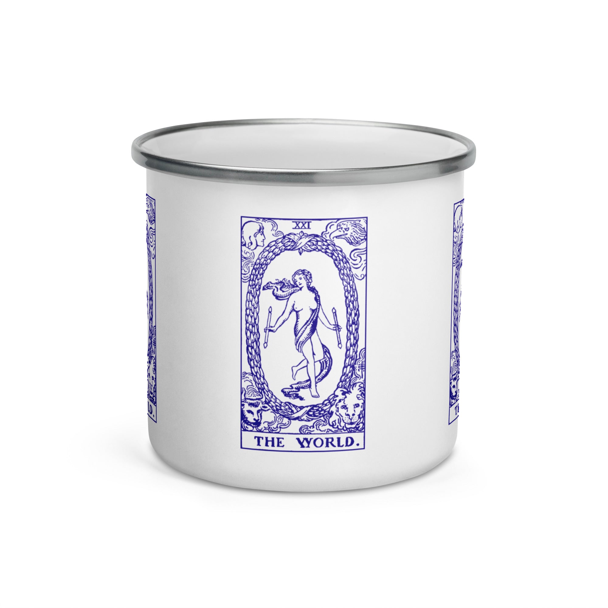The World Tarot Card Camping Mug