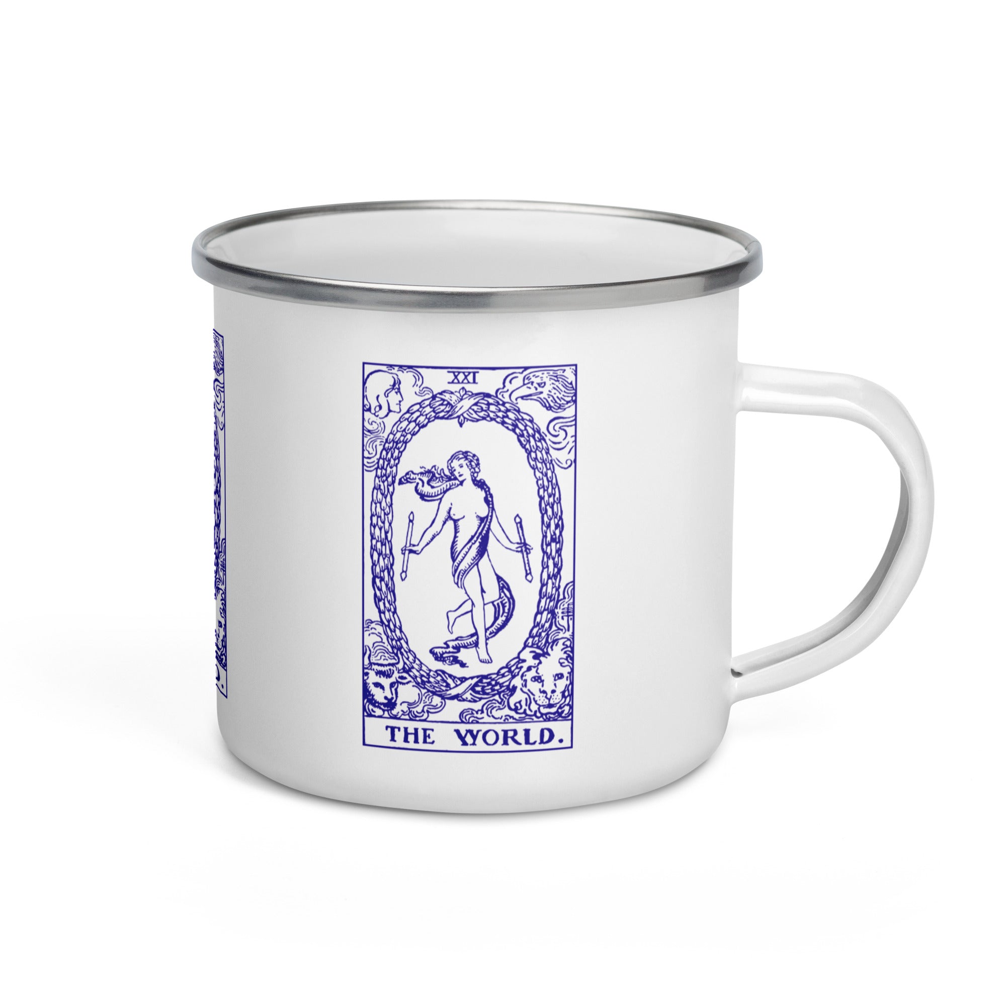 The World Tarot Card Camping Mug