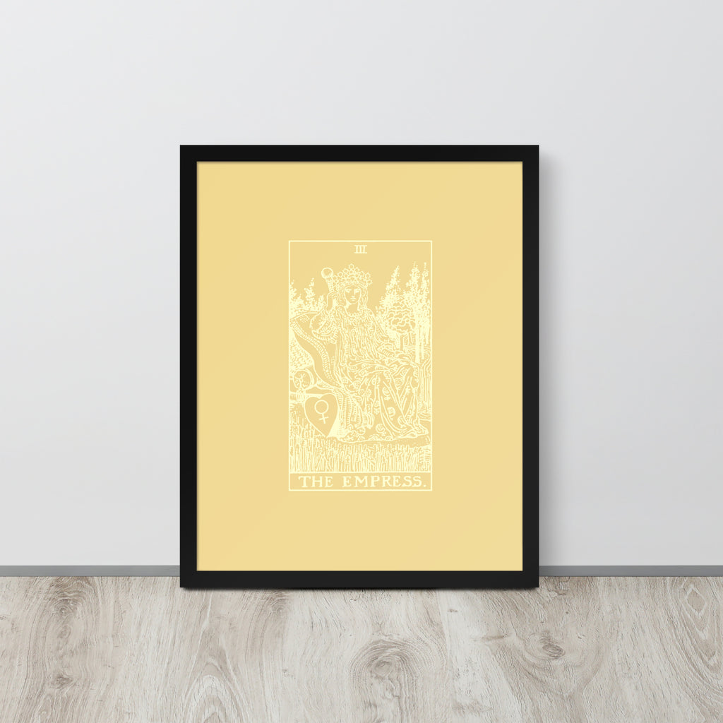 The Empress Tarot Card, Framed 16x20 Print