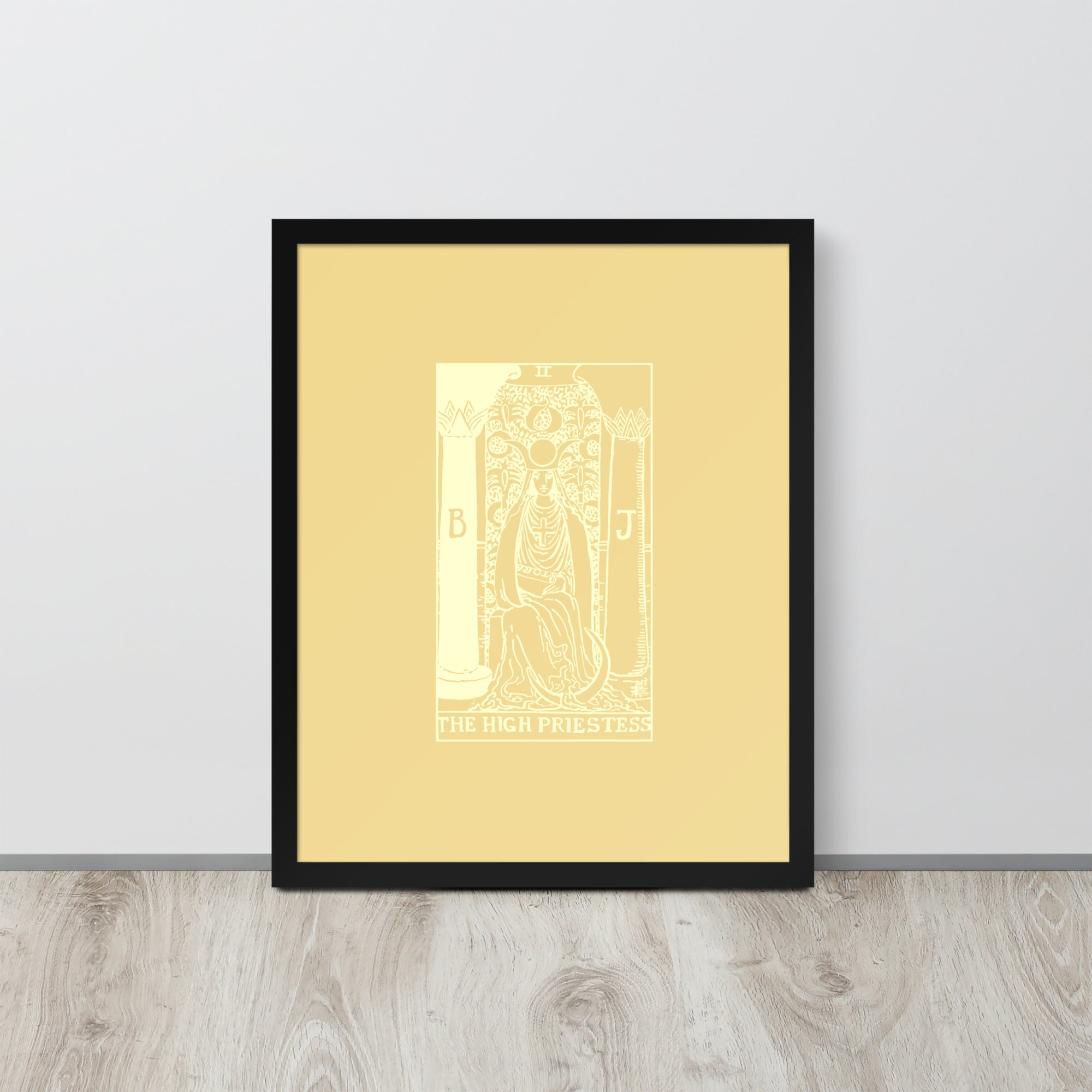 The High Priestess Tarot Card, Framed 16x20 Print