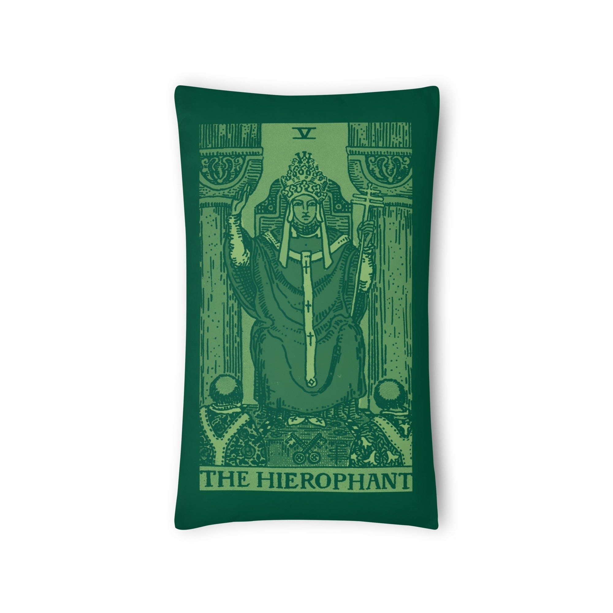 The Hierophant Tarot Card Throw Pillow