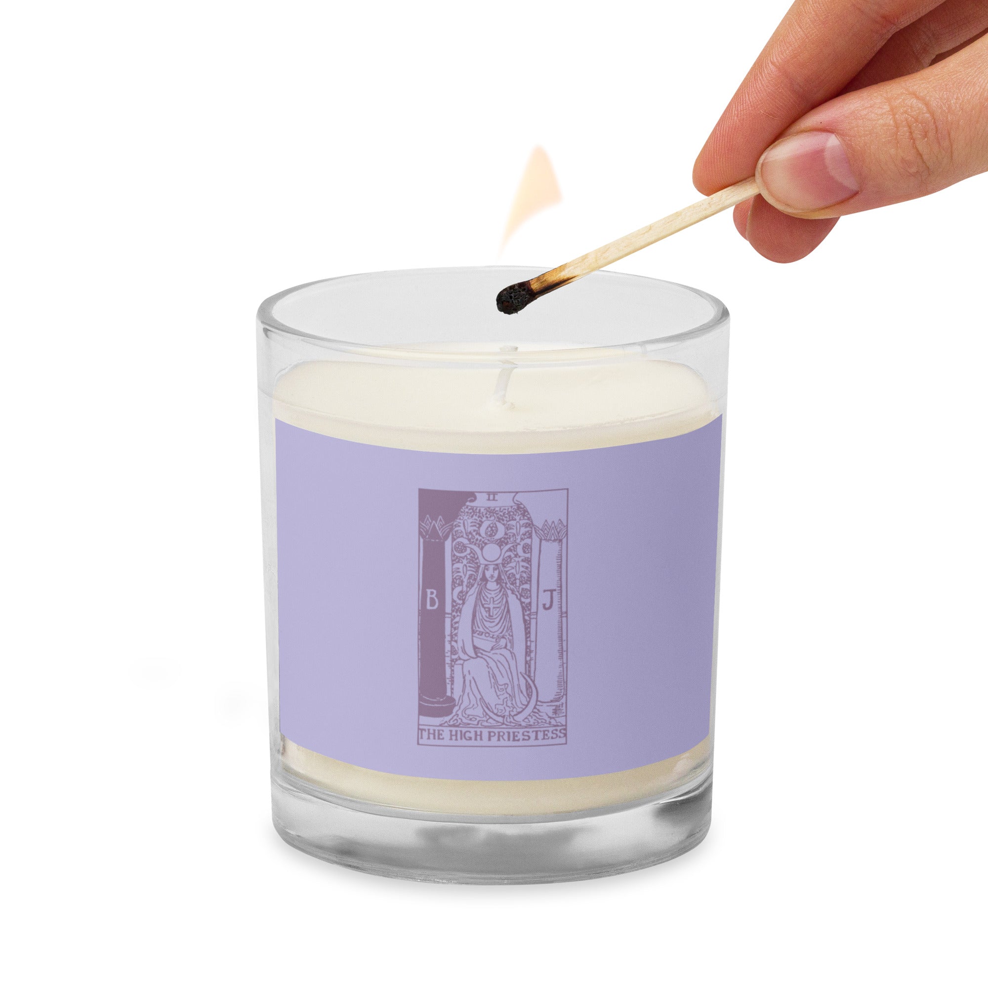 The High Priestess Tarot Card Scentless Soy Candle