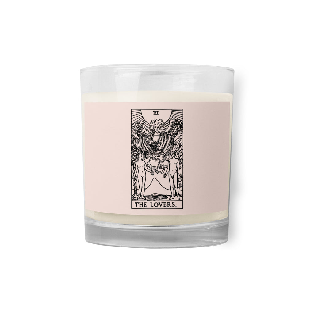 The Lovers Tarot Card Scentless Soy Candle