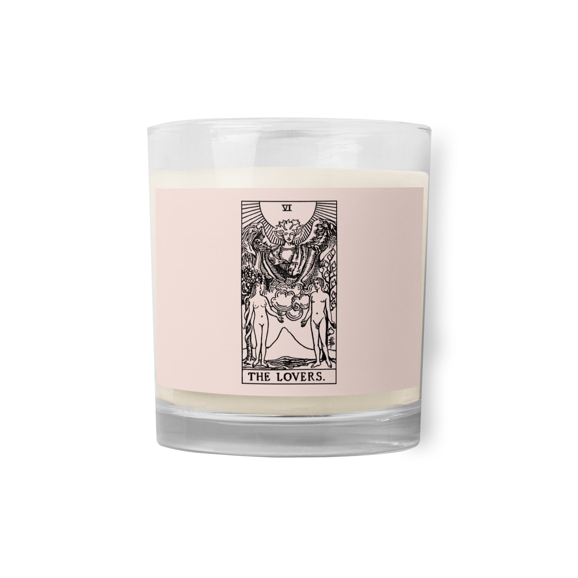 The Lovers Tarot Card Scentless Soy Candle