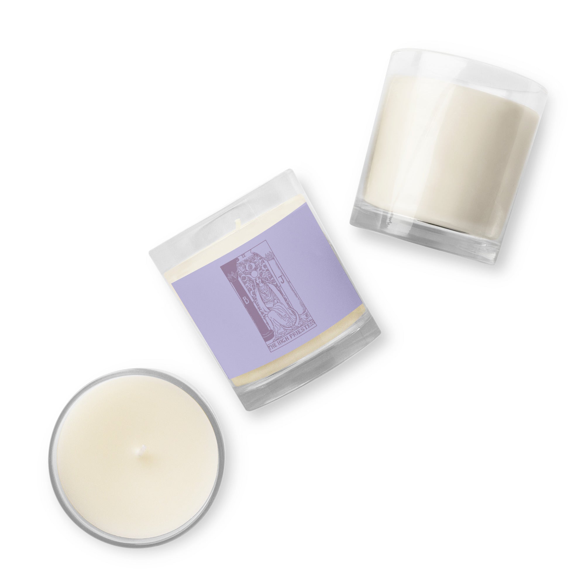The High Priestess Tarot Card Scentless Soy Candle