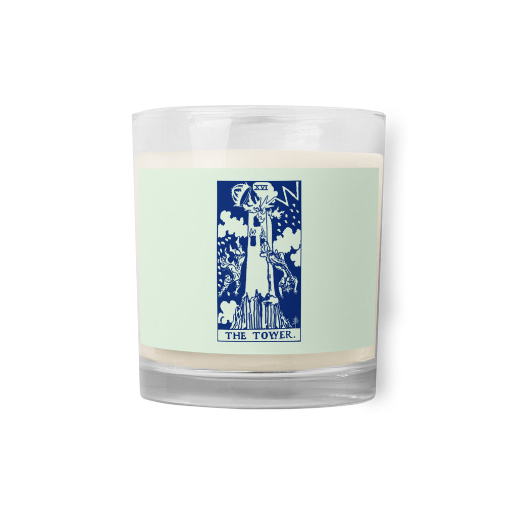 The Tower Tarot Card Scentless Soy Candle