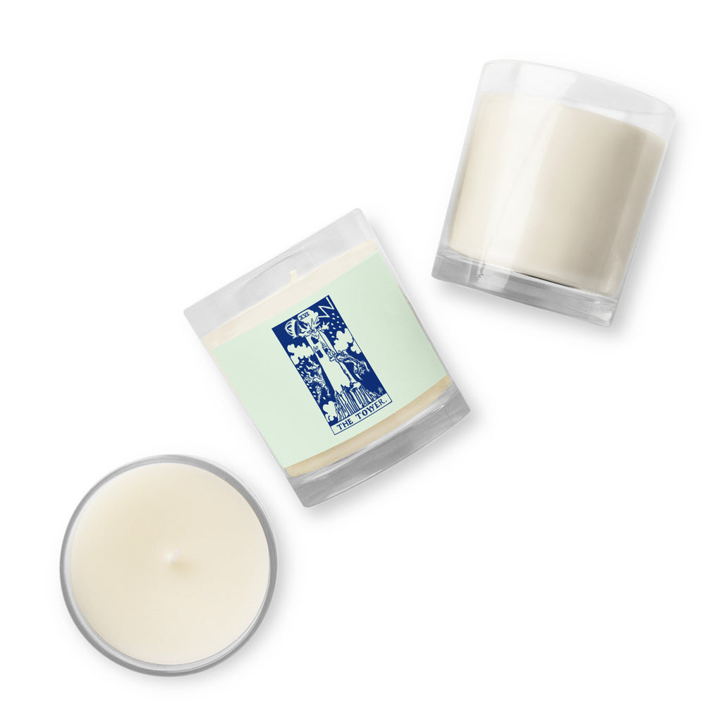 The Tower Tarot Card Scentless Soy Candle