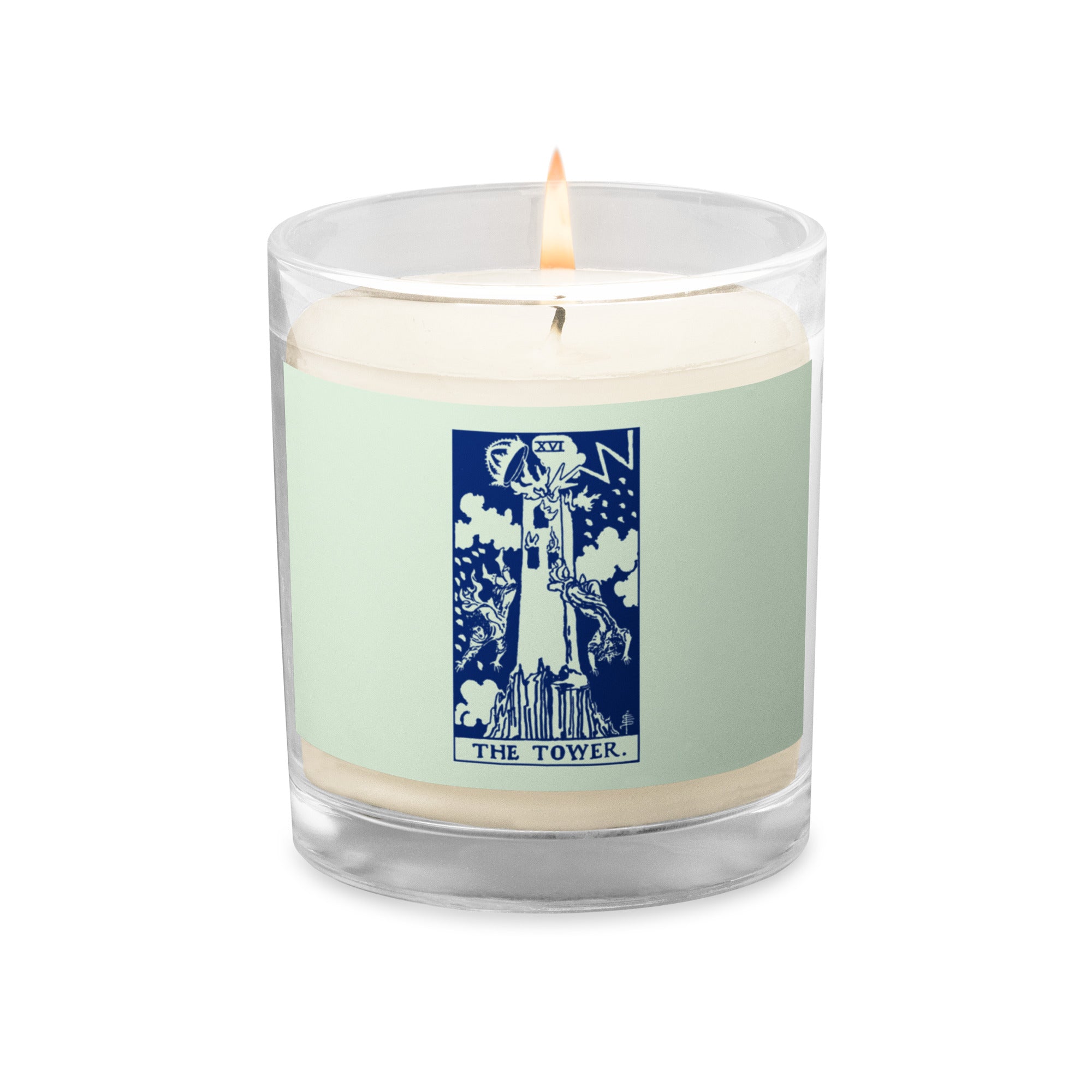 The Tower Tarot Card Scentless Soy Candle