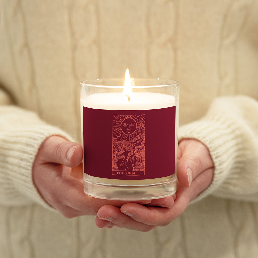 The Sun Tarot Card Scentless Soy Candle