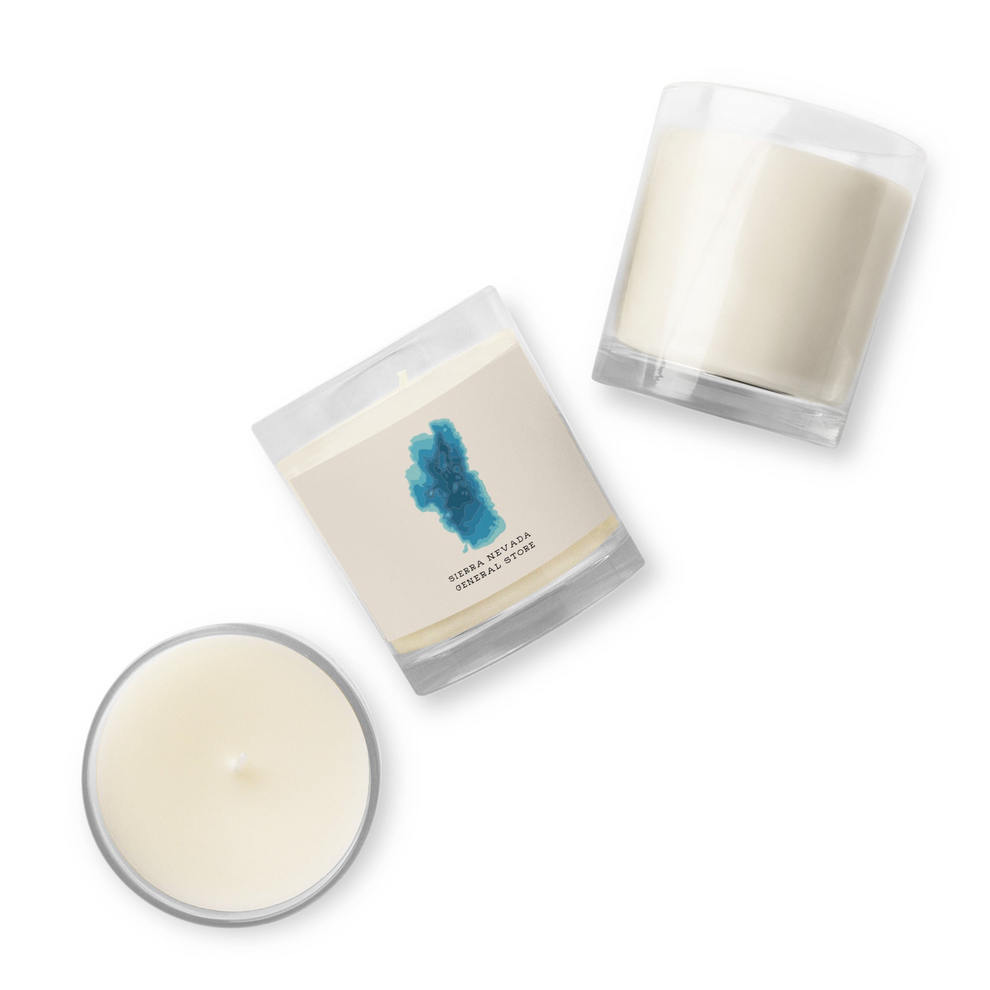 Tahoe Depth Map Scentless Soy Candle