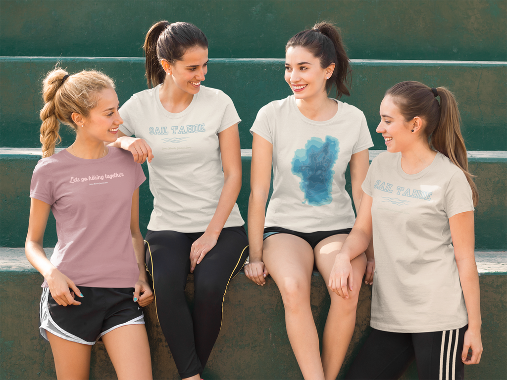 Hiking Together Ladies Fitted Tee