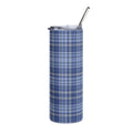 Blue Plaid 20 oz Insulated Tumbler