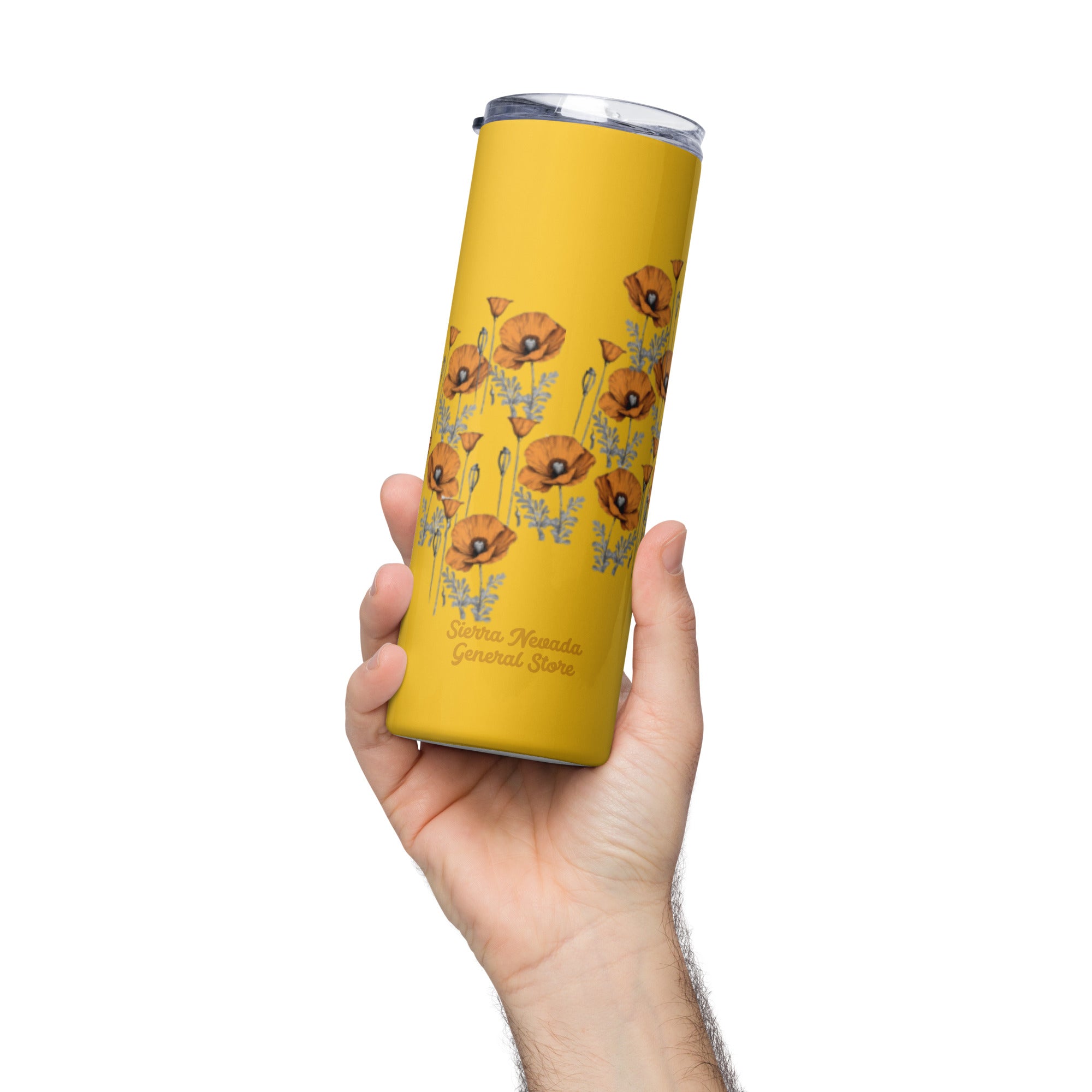 California Poppies 20 oz Insulated Tumbler - Yellow