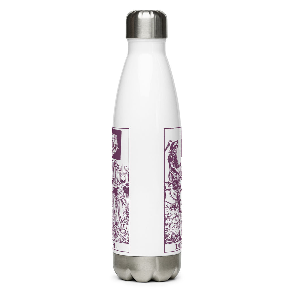 Death Tarot Card Stainless Steel Water Bottle