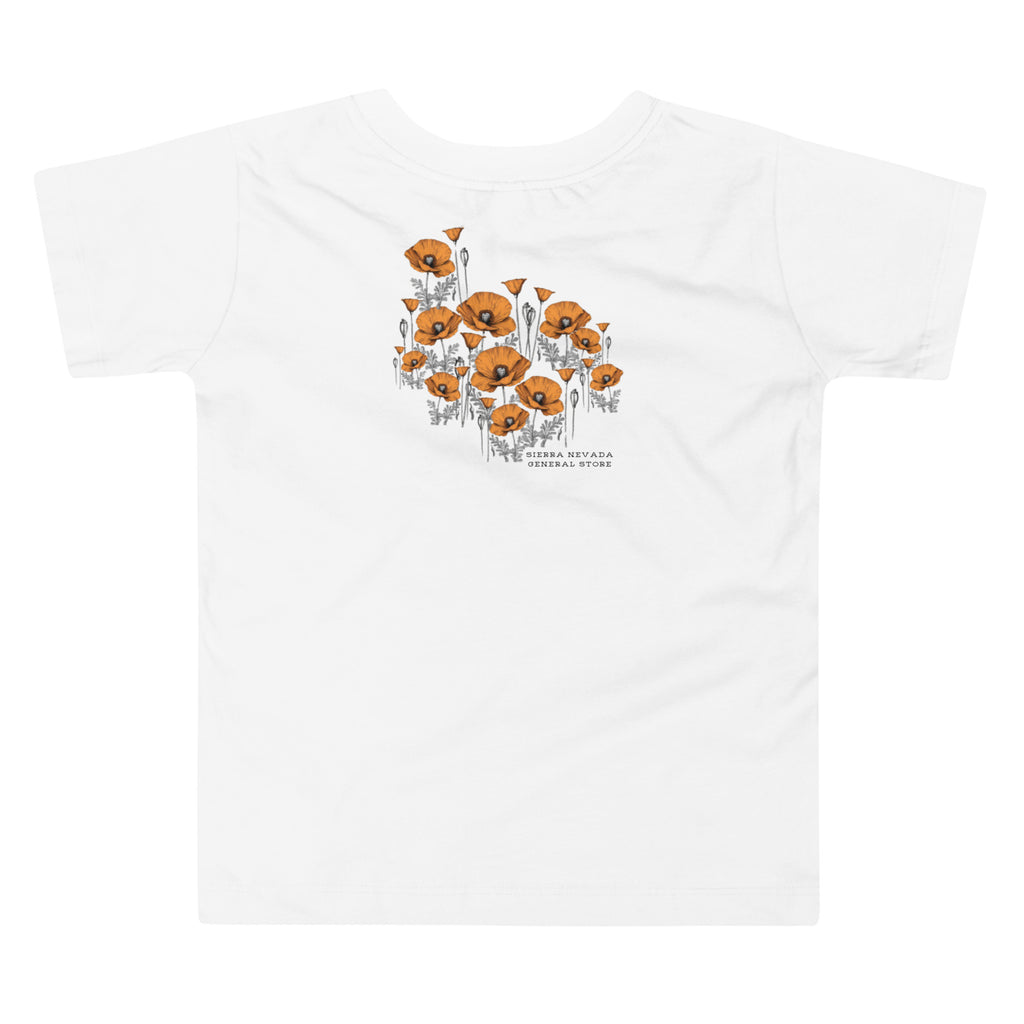 California Poppies Short Sleeve Tee for Tots