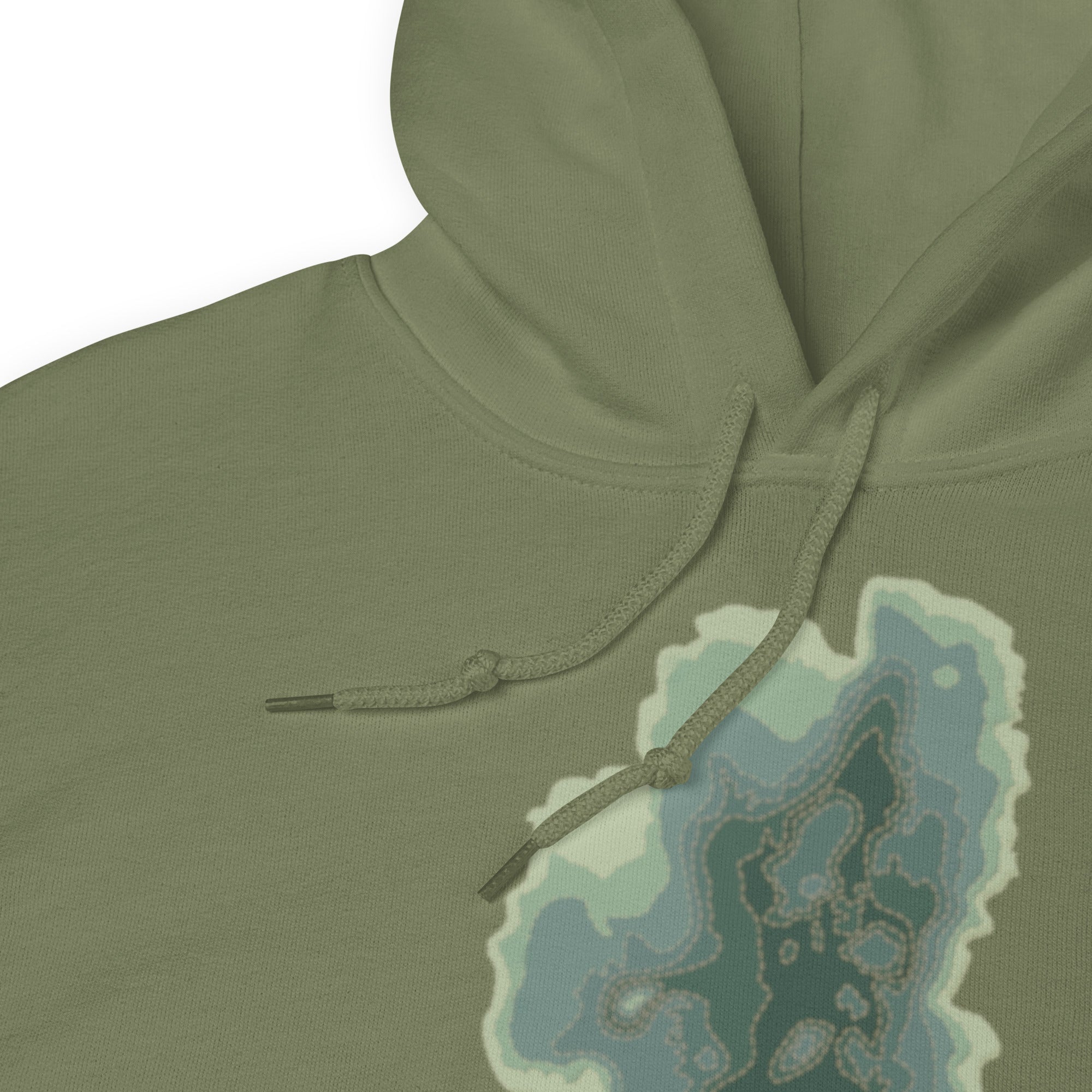 Green Tahoe Depth Map Hoodie
