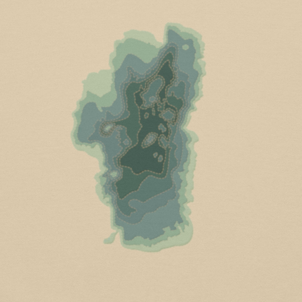 Green Tahoe Depth Map Hoodie