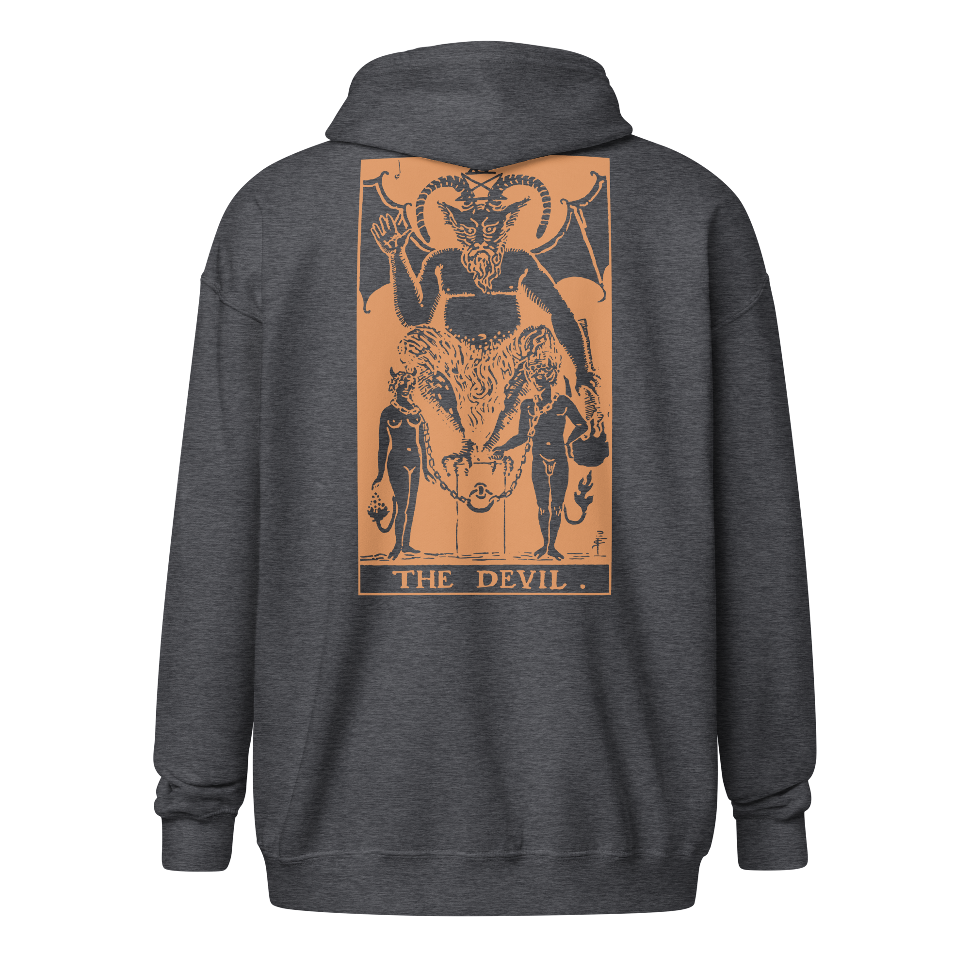 The Devil Tarot Card Zip up Hoodie