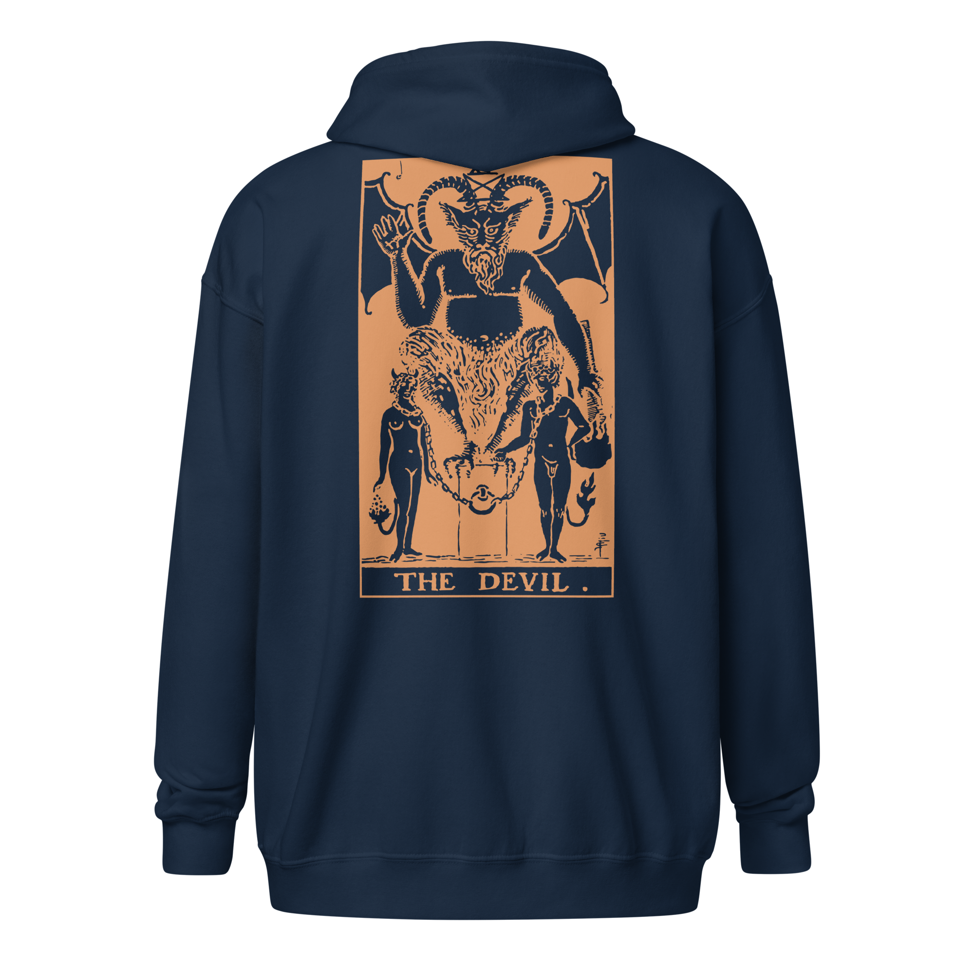 The Devil Tarot Card Zip up Hoodie