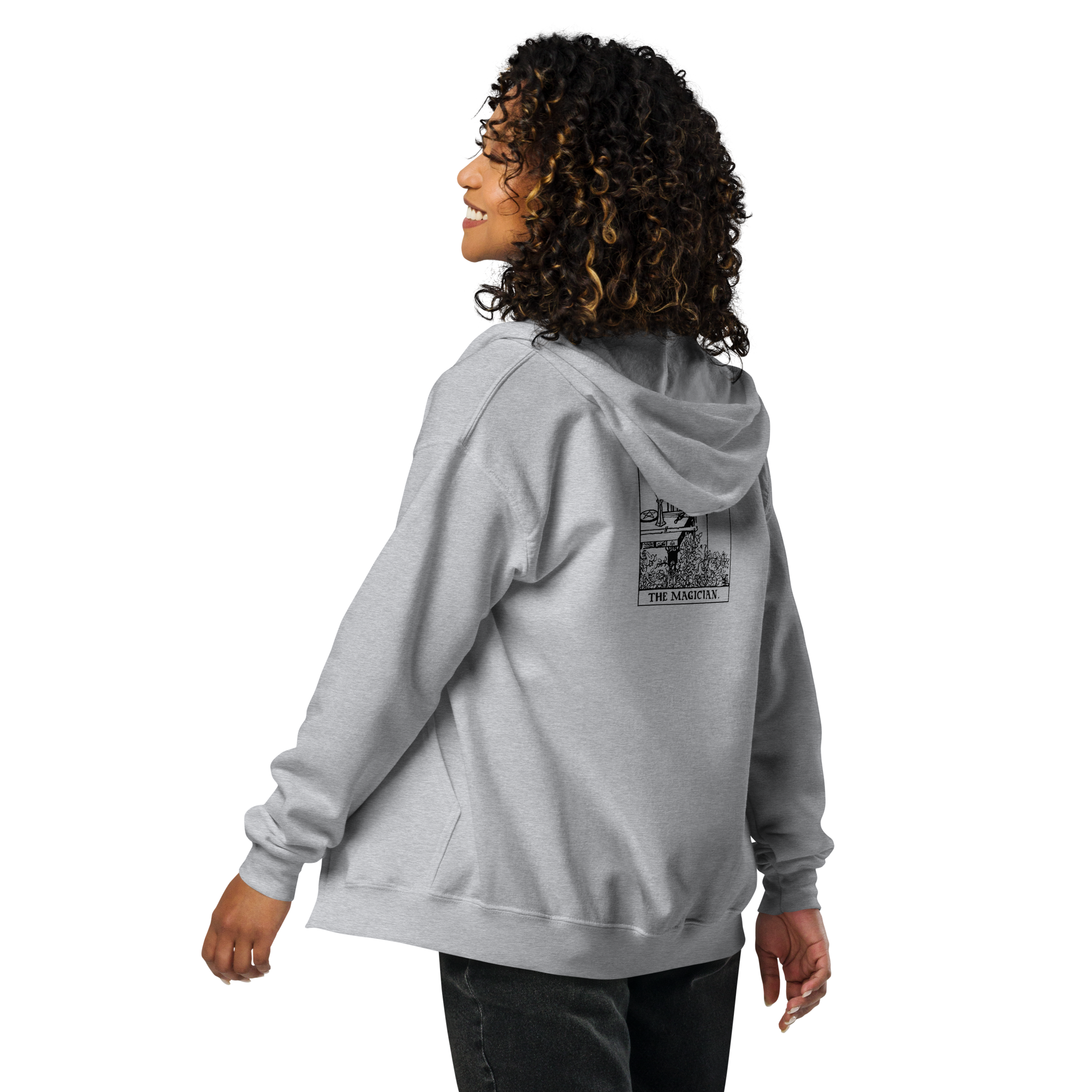The Magician Tarot Card Zip up Hoodie