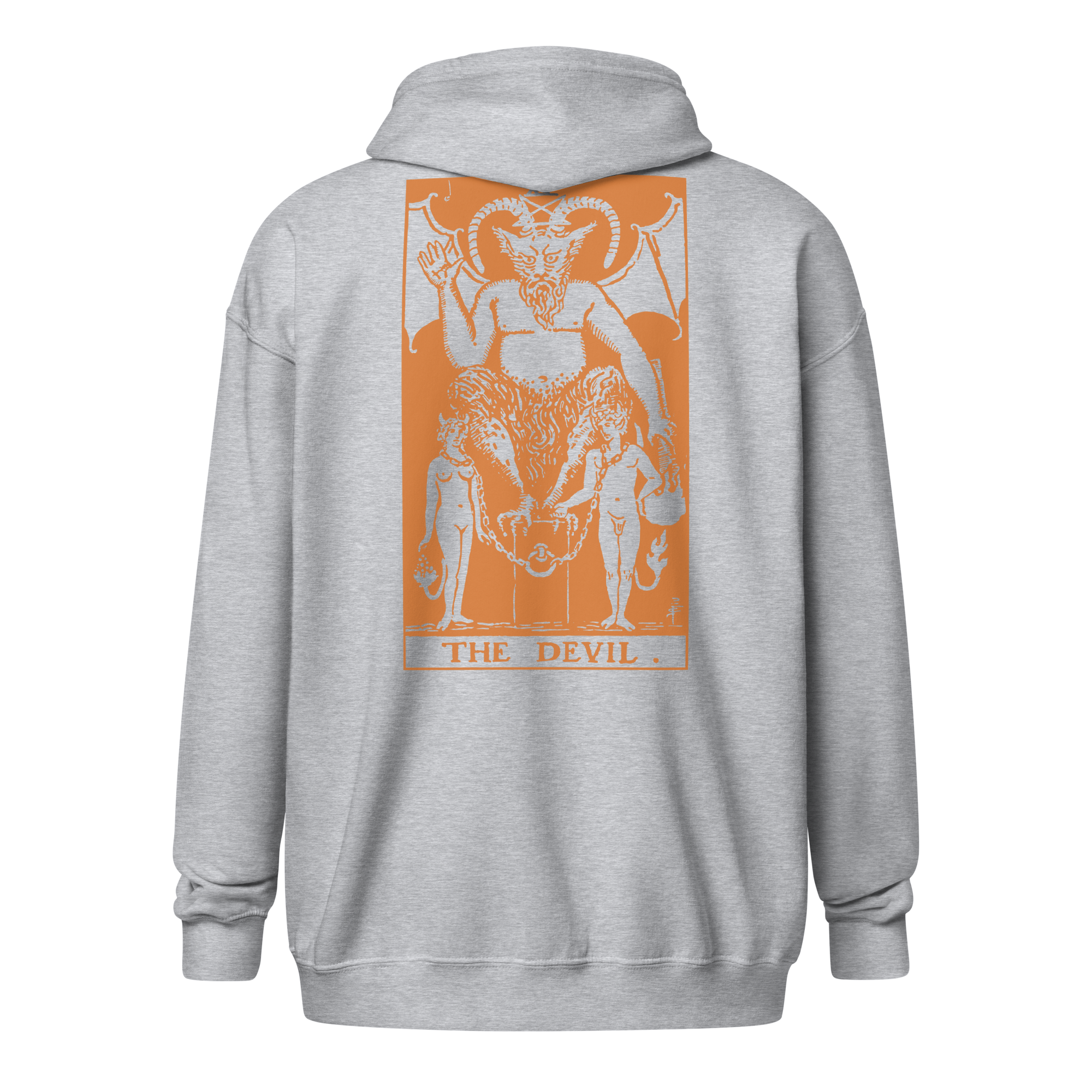 The Devil Tarot Card Zip up Hoodie