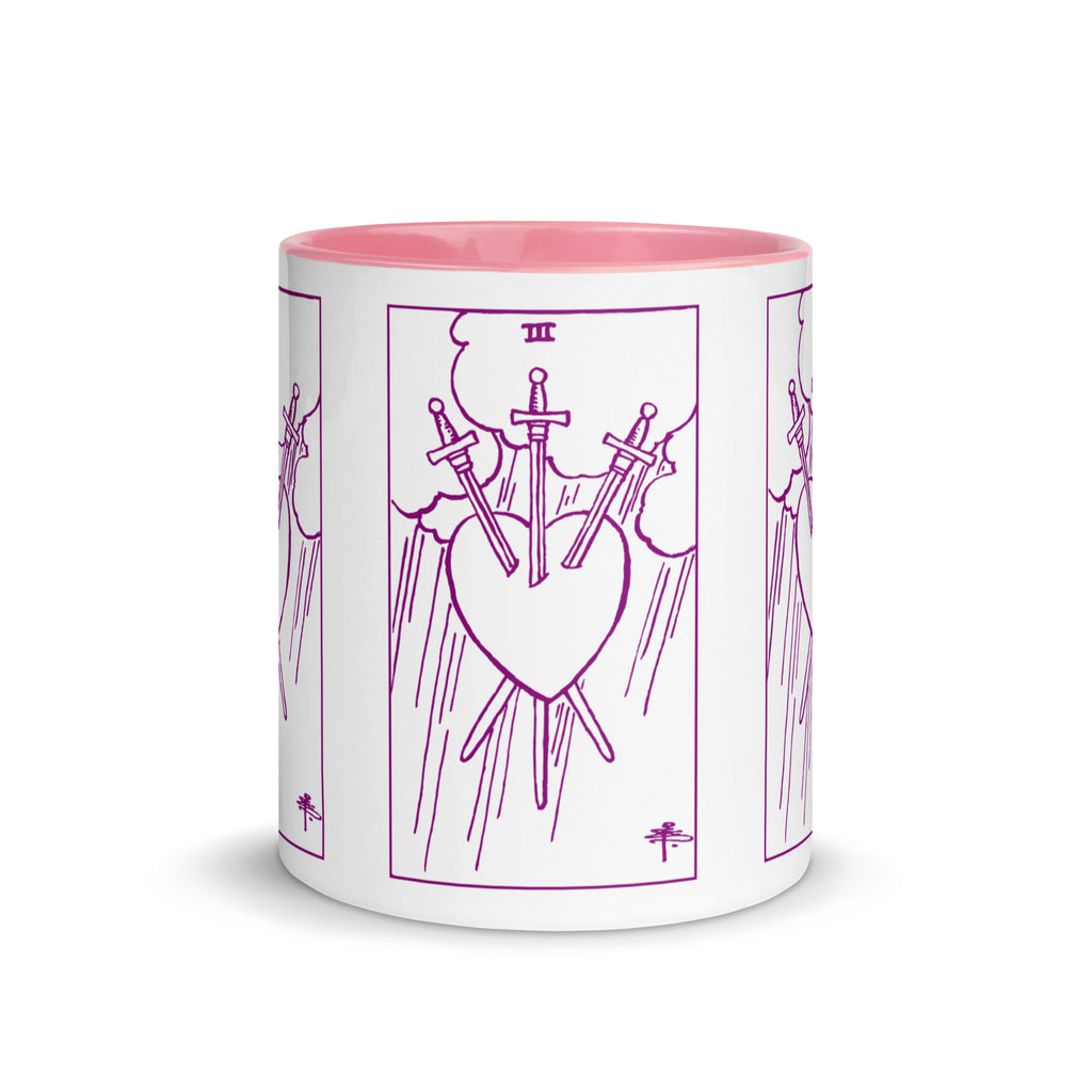 Three of Swords Tarot Card Coffee Mug