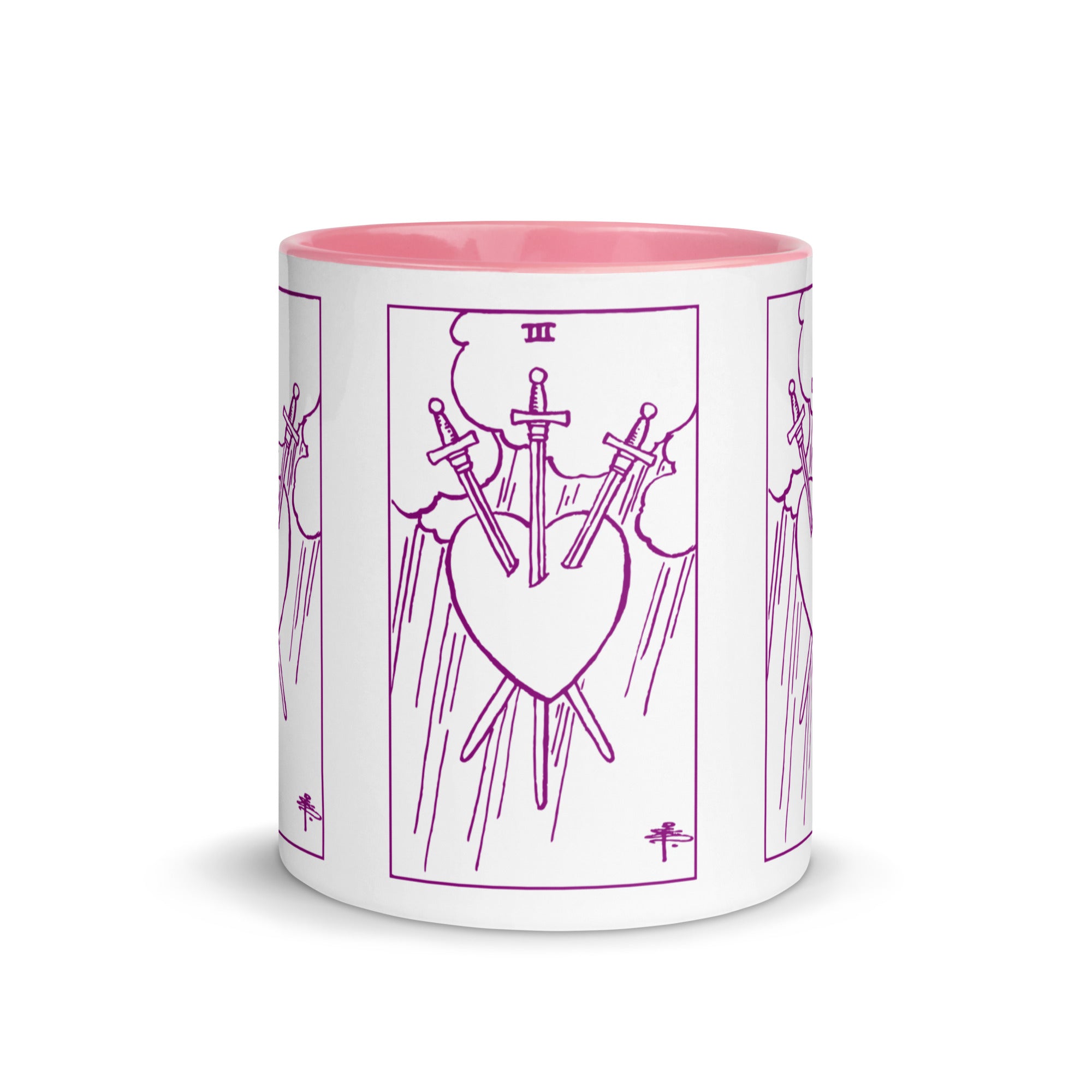 Three of Swords Tarot Card Coffee Mug
