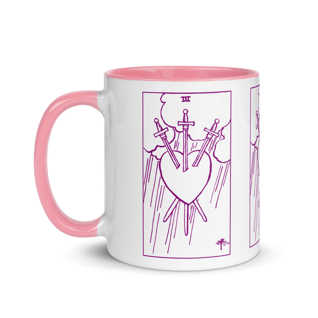 Three of Swords Tarot Card Coffee Mug