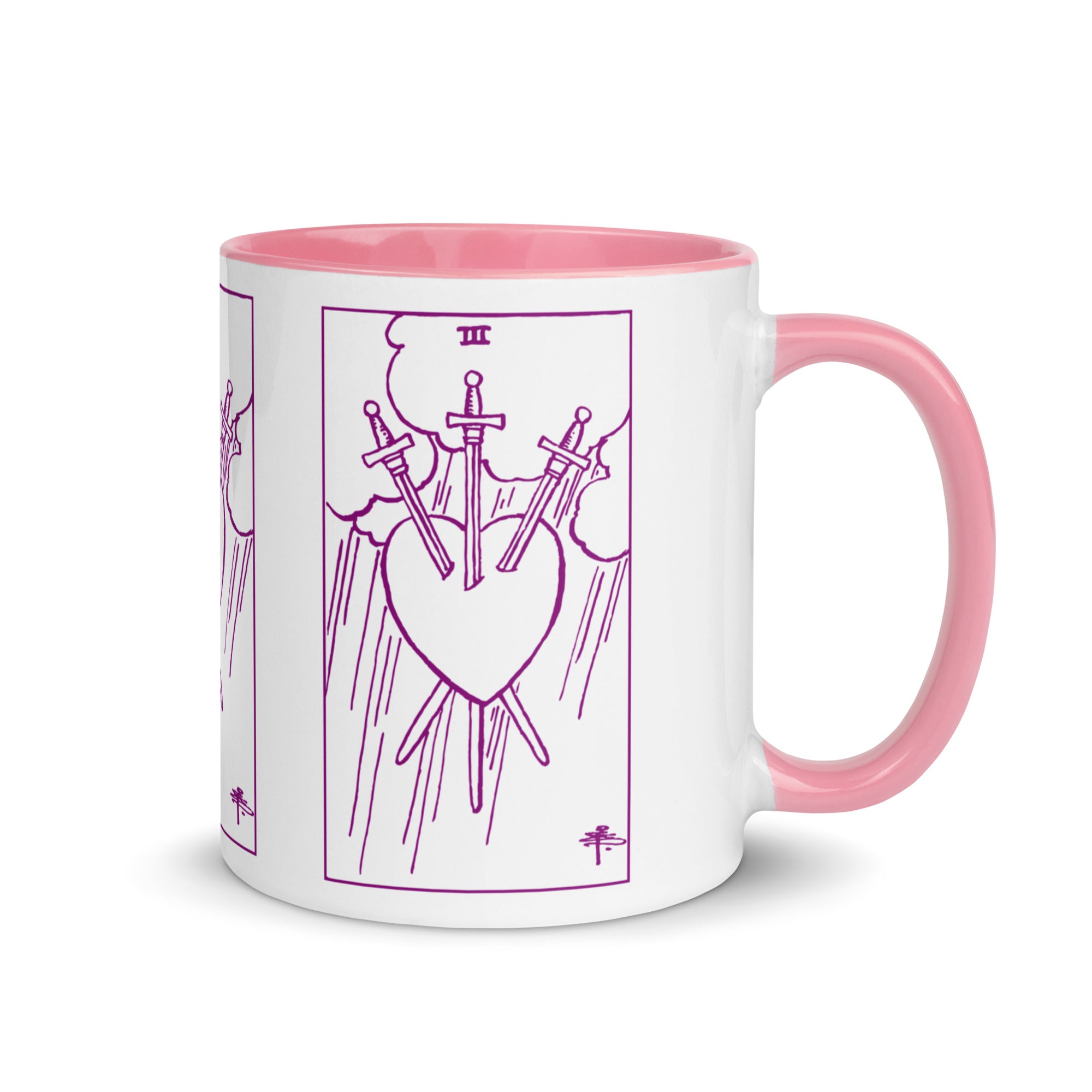 Three of Swords Tarot Card Coffee Mug