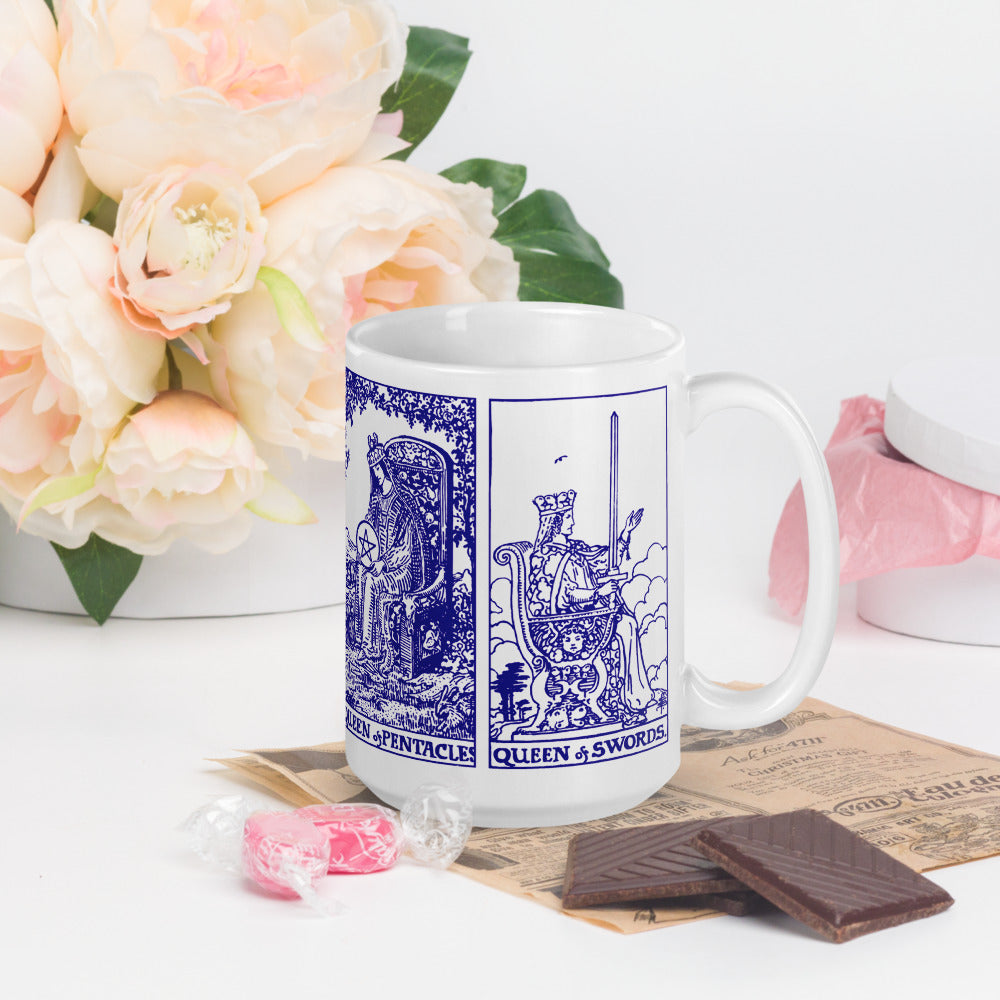 Queen Tarot Cards 15 oz Coffee Mug