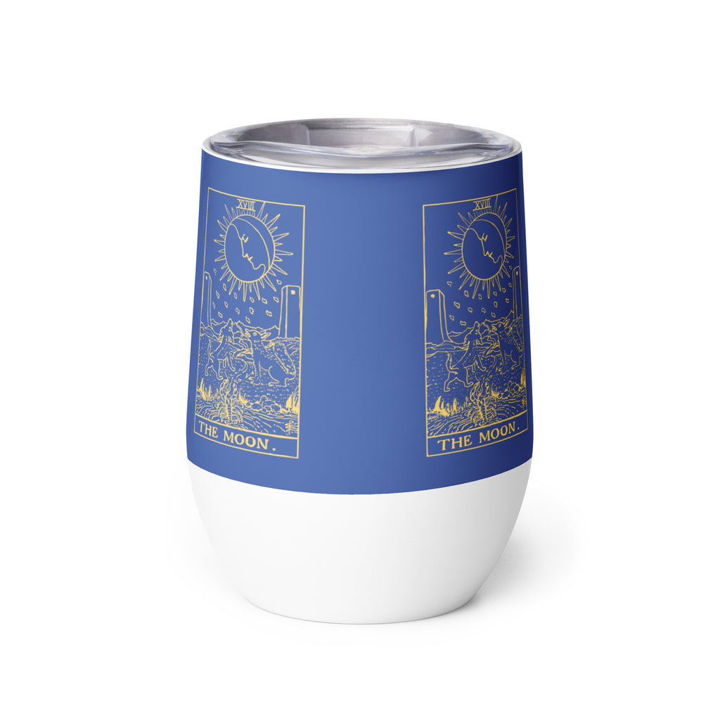 The Moon Tarot Card 12 oz Insulated Tumbler
