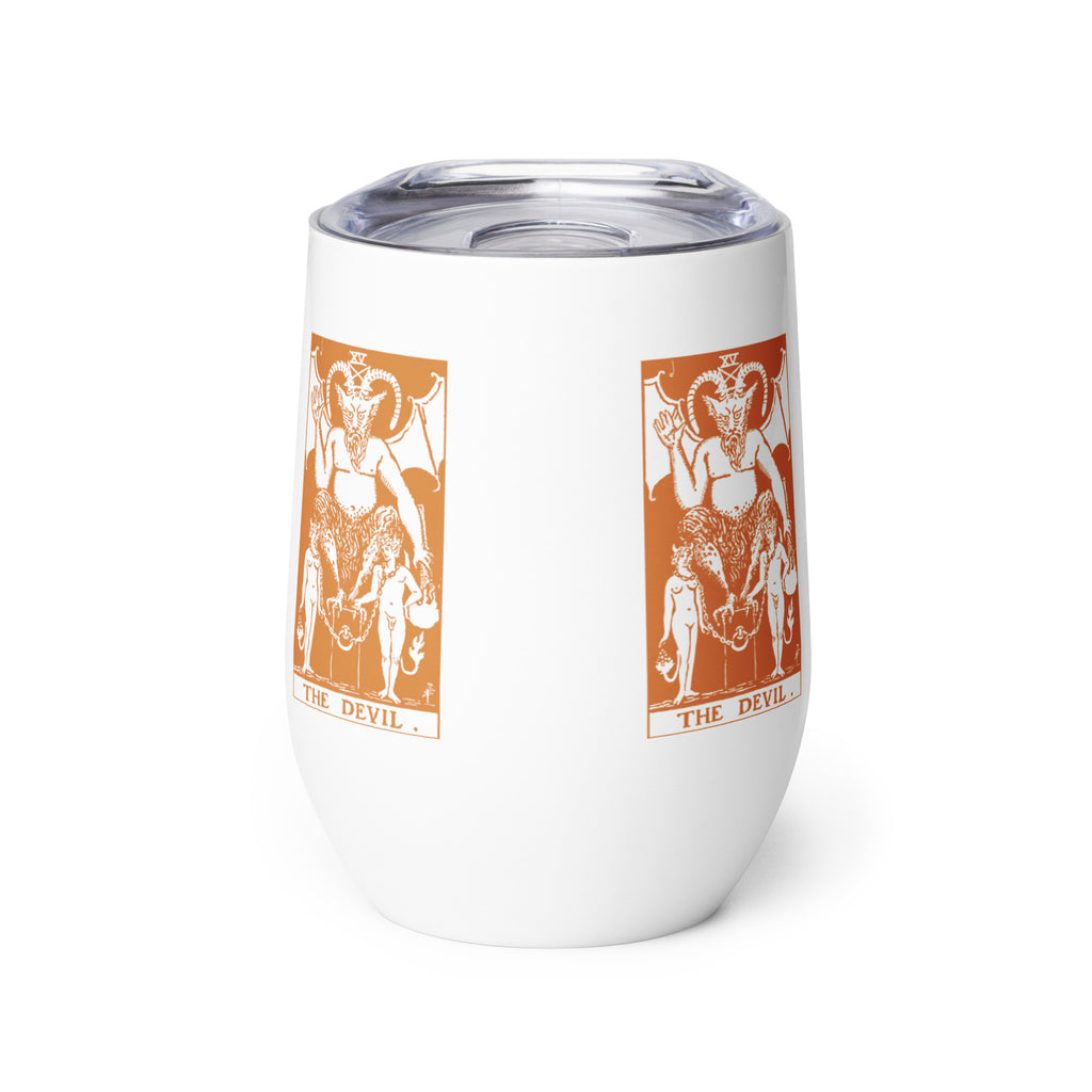 The Devil Tarot Card 12 oz Insulated Tumbler
