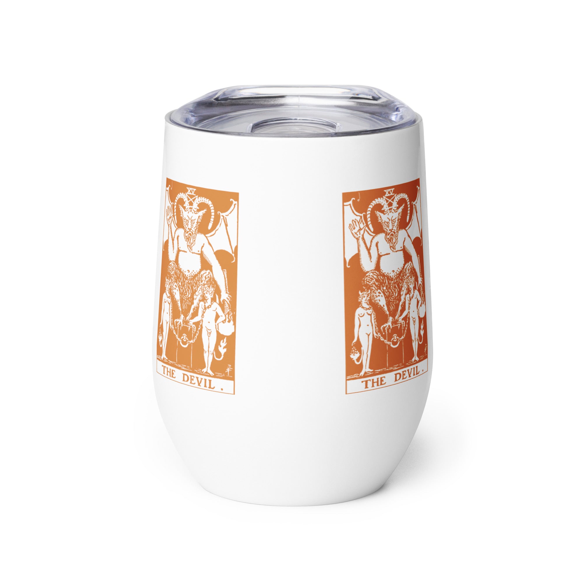 The Devil Tarot Card 12 oz Insulated Tumbler