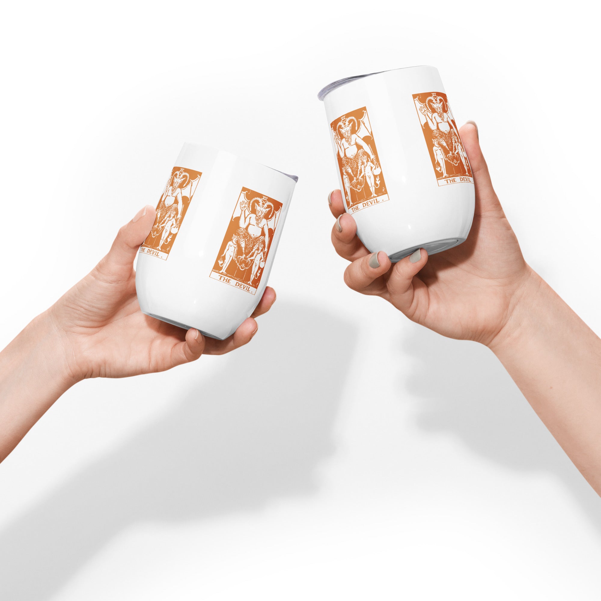 The Devil Tarot Card 12 oz Insulated Tumbler