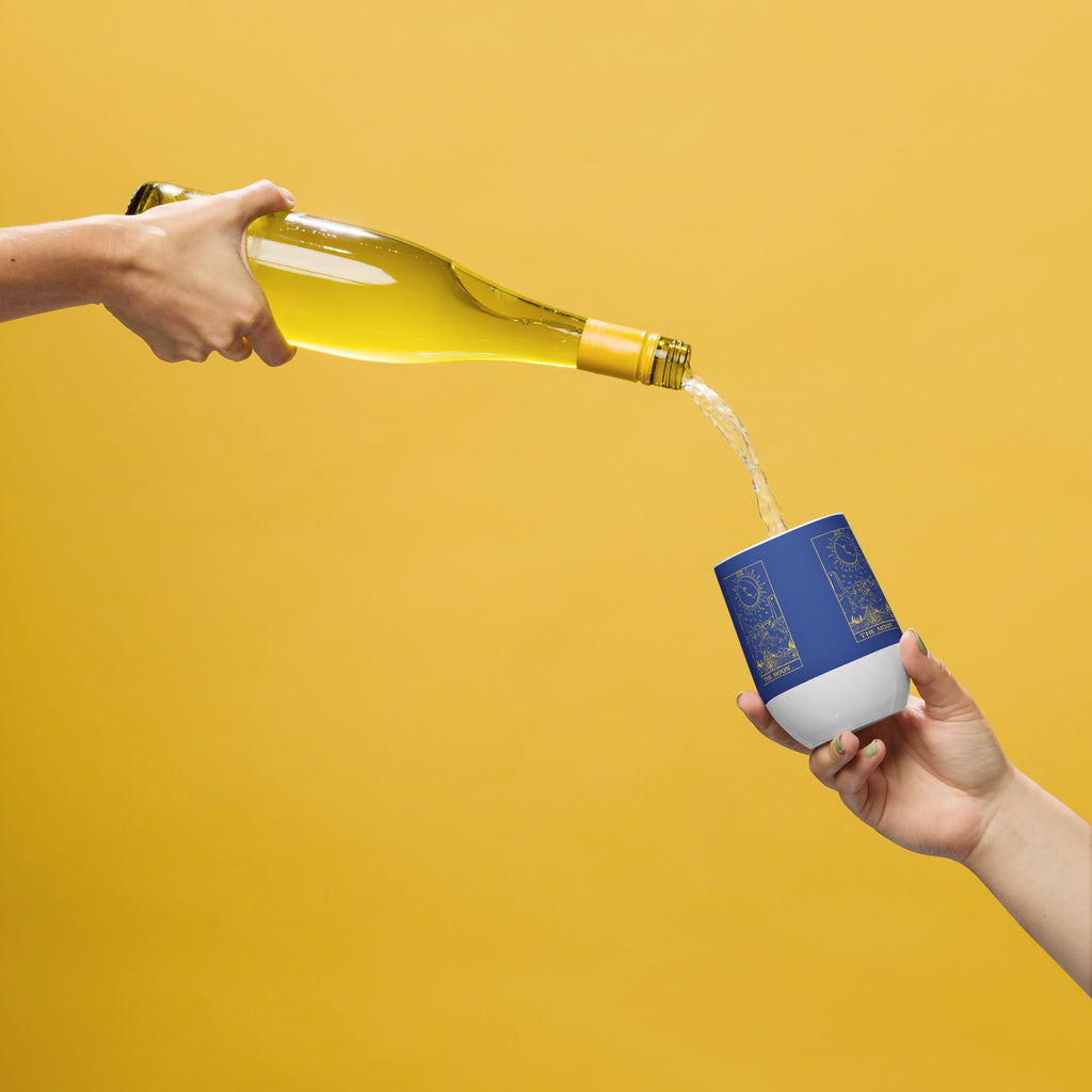 The Moon Tarot Card 12 oz Insulated Tumbler