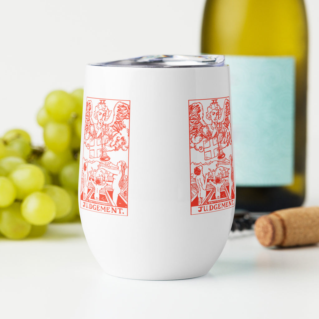 The Judgement Tarot Card 12 oz Insulated Tumbler